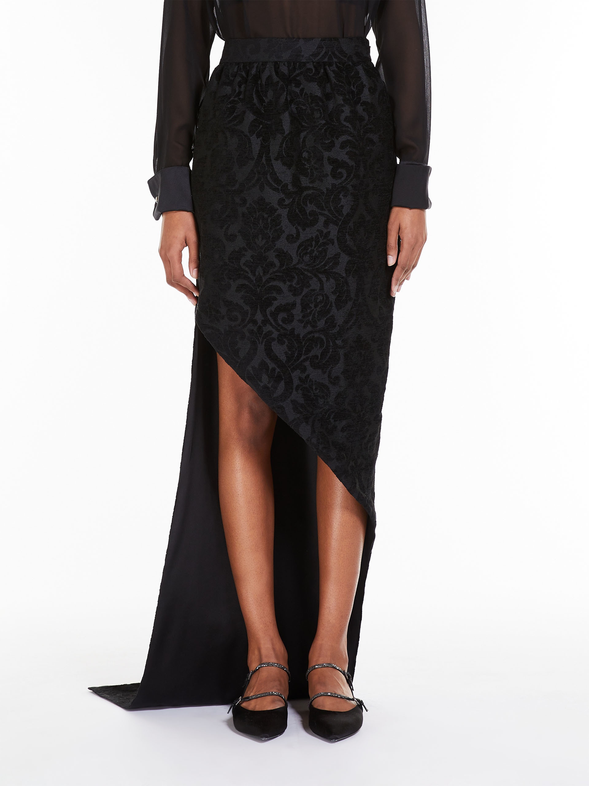 BETEL Long skirt in brocade jacquard - 3