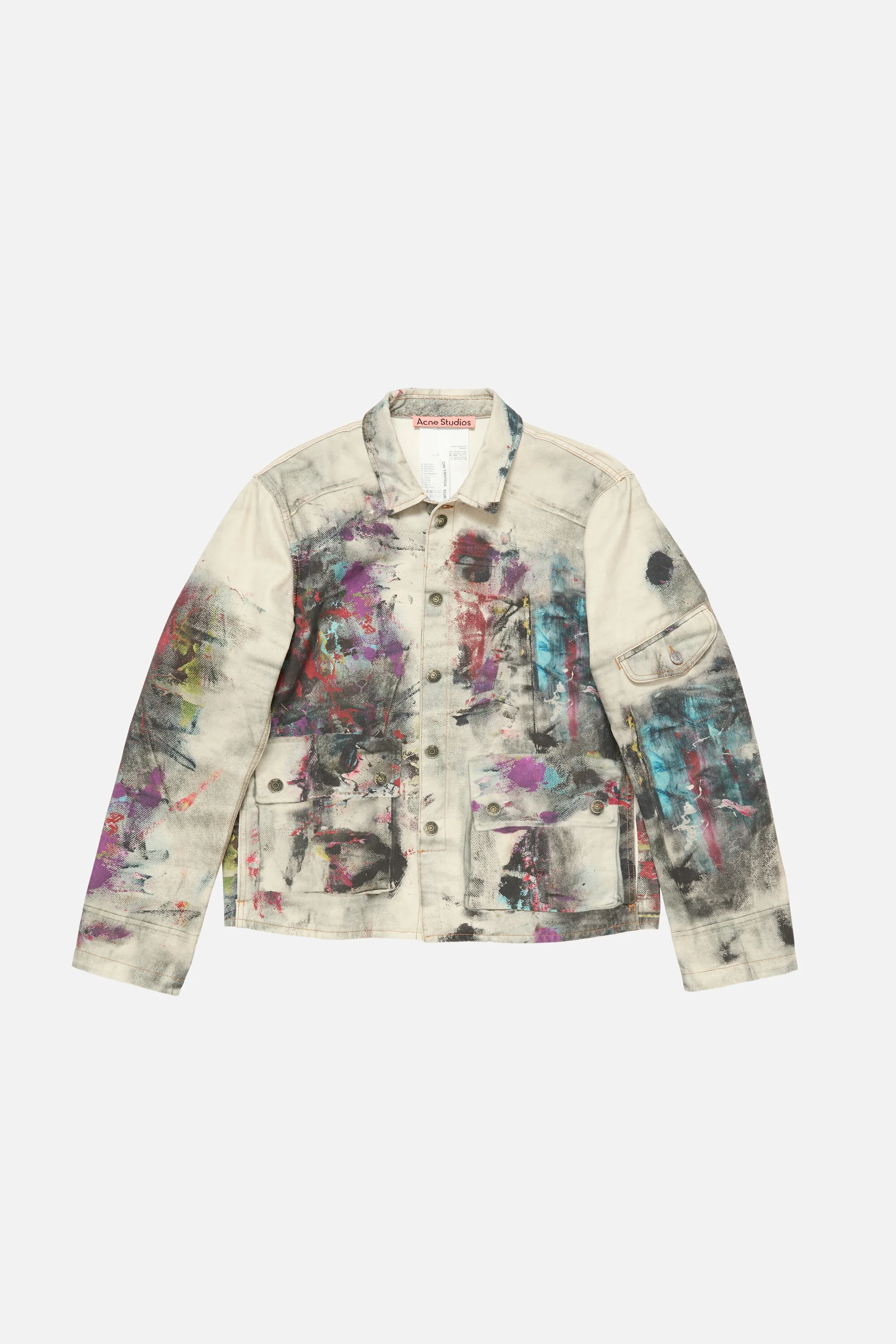 Jacket Trompe L'oeil Print - White/multi - 1