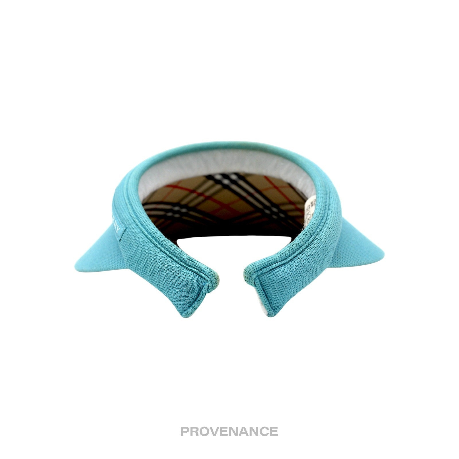 Burberry Golf Knight Logo Visor - Sky Blue Nova Check - 4