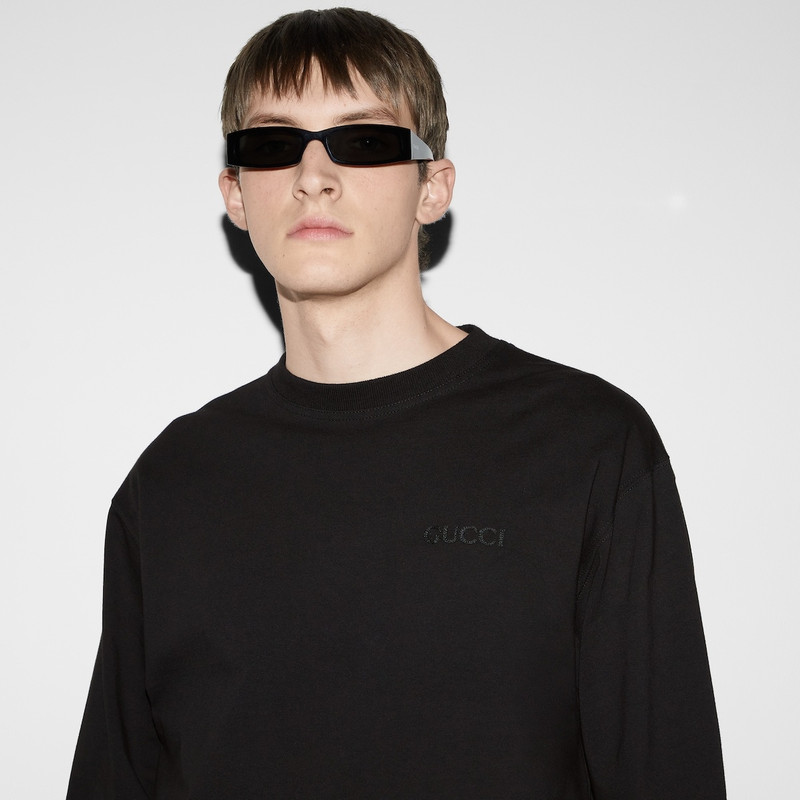 Cotton jersey long sleeve T-shirt 5