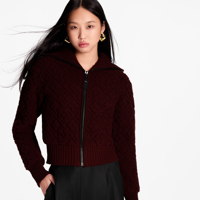 Monogram Flower Toweling Zip-Up Jacket 2