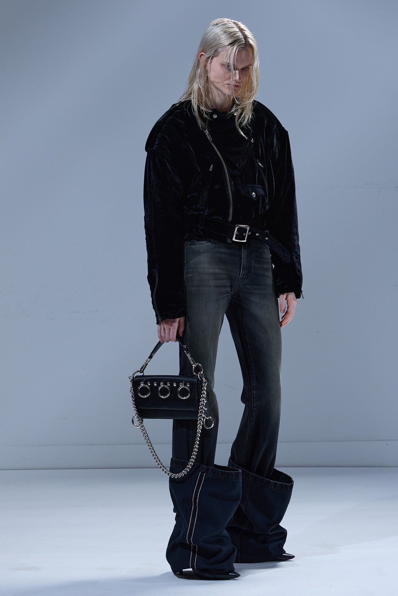 OVERSIZED MOTO JACKET - 4