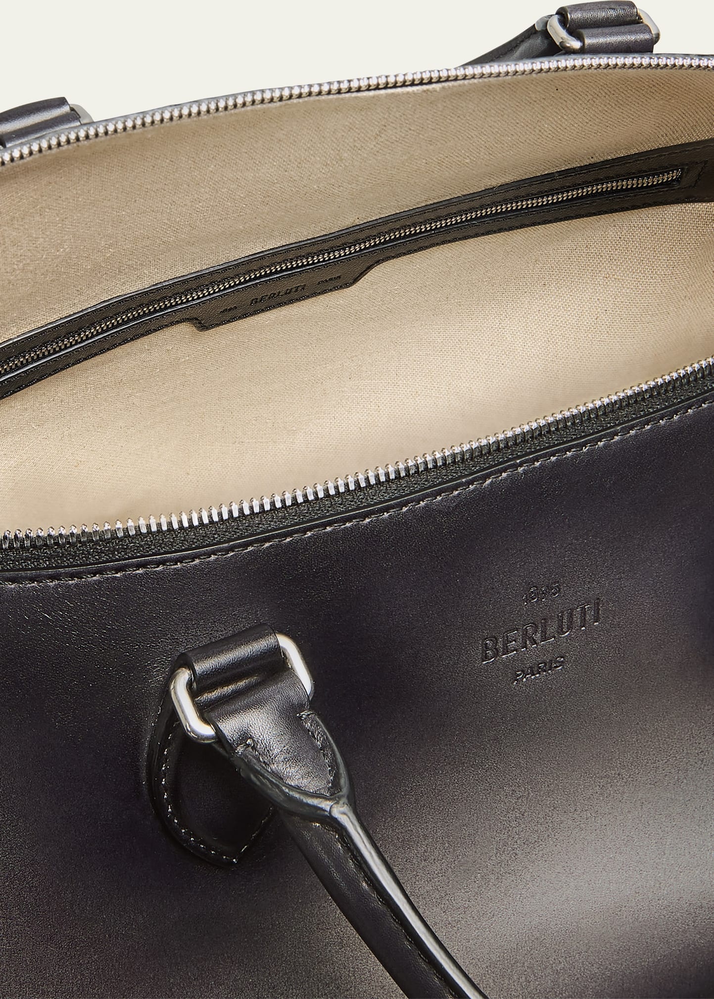 Men's Toujours Soft Scritto Leather Travel Bag - 4