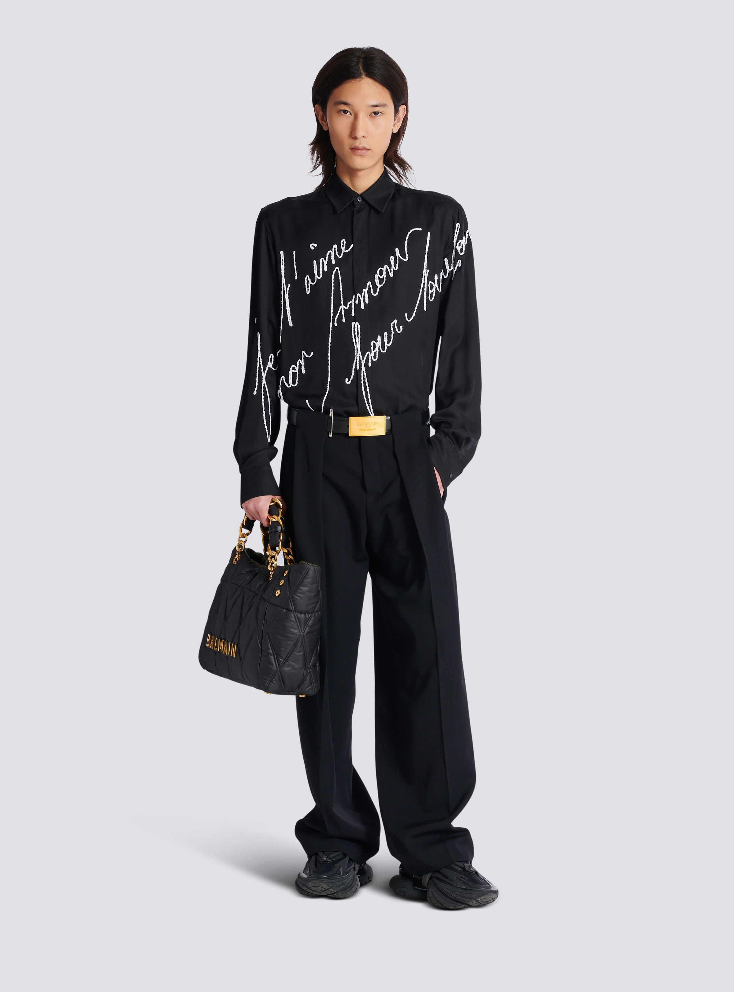 Loose shirt with "Love Letter" embroidery - 2