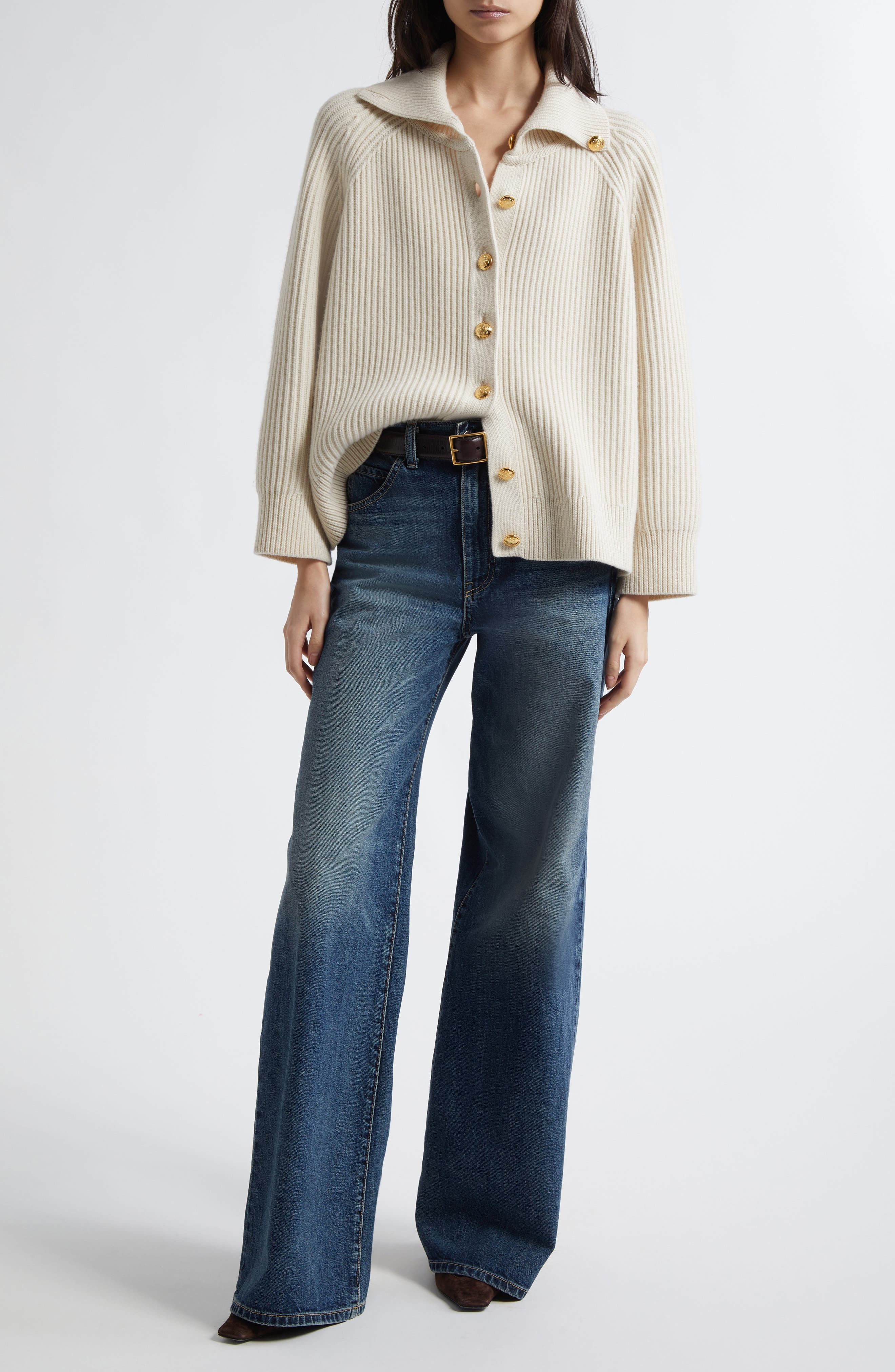 Nili Lotan Salome Wide Leg Jeans in Simon Wash at Nordstrom - 2