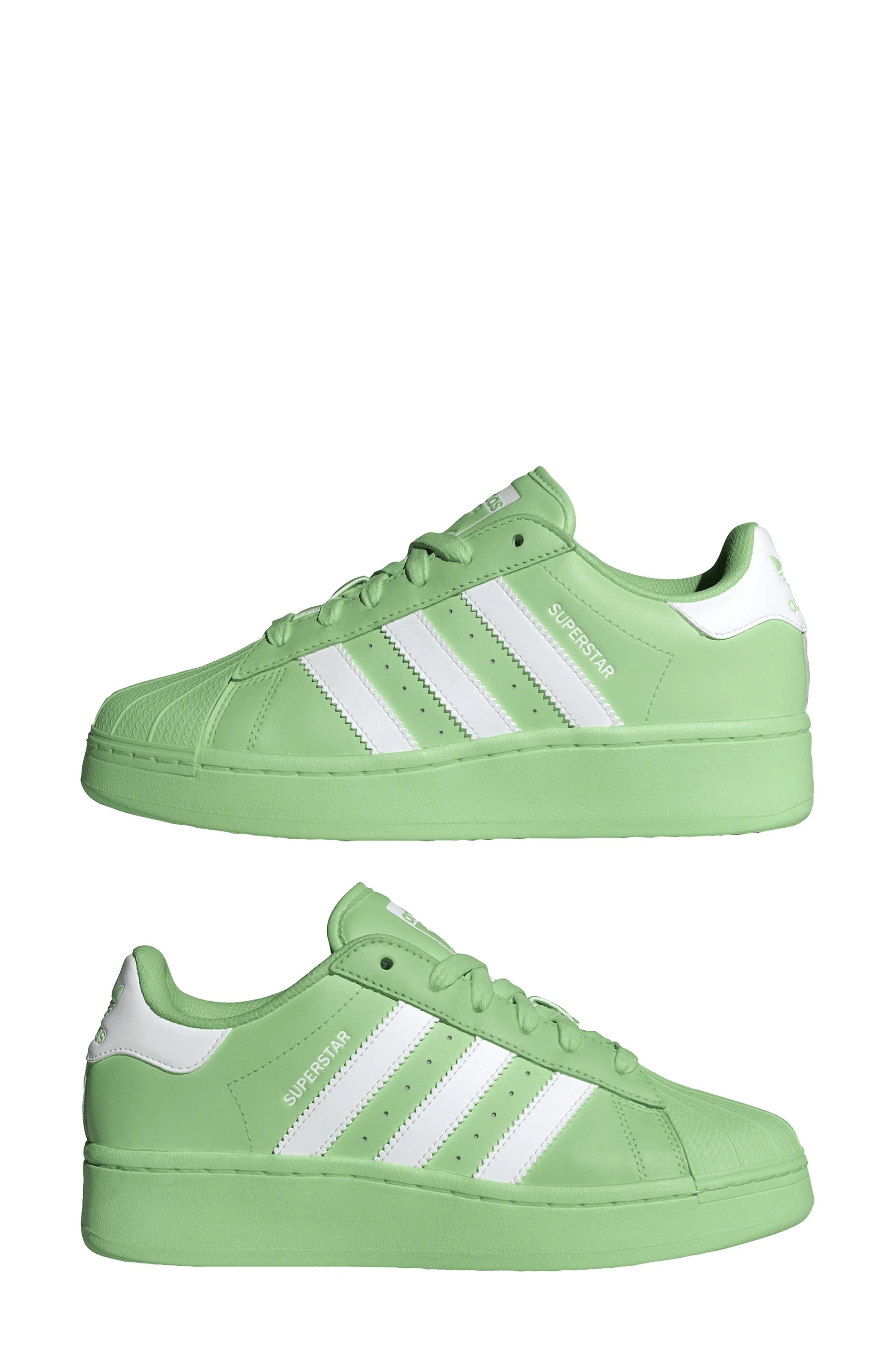 Superstar XLG Sneaker in Green/White/Green Spark - 9