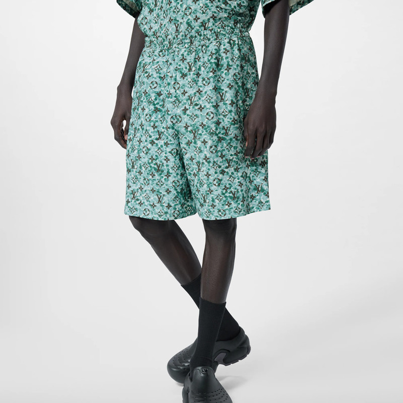 Monogram Crepe Shorts 2