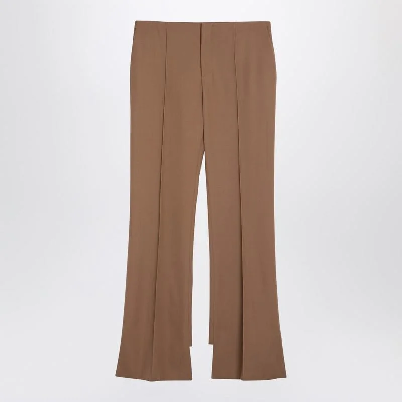 Chloé Beige Asymmetrical Trousers - 1