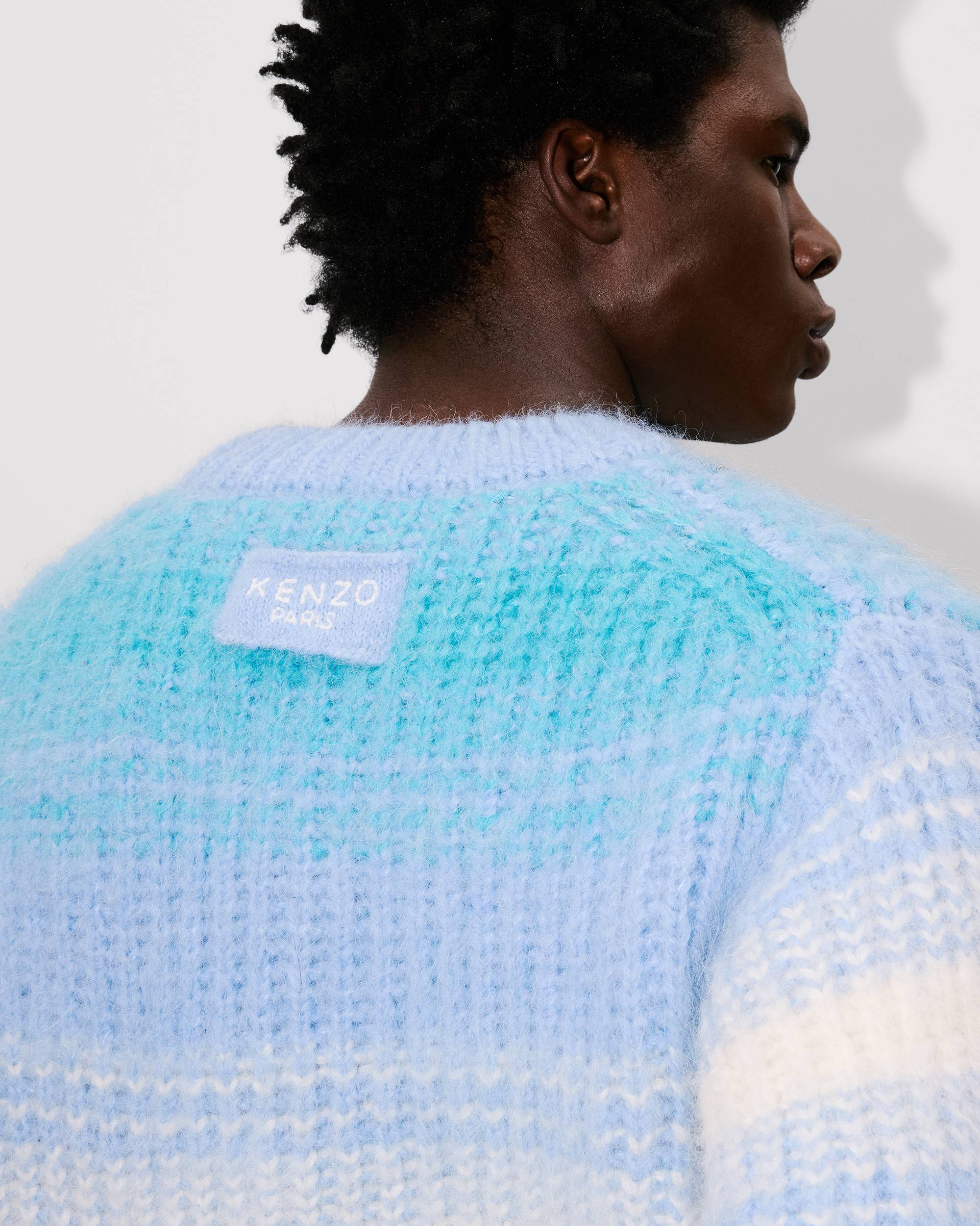 'KENZO Speed Stripe' jumper in mixed alpaca wool - 7