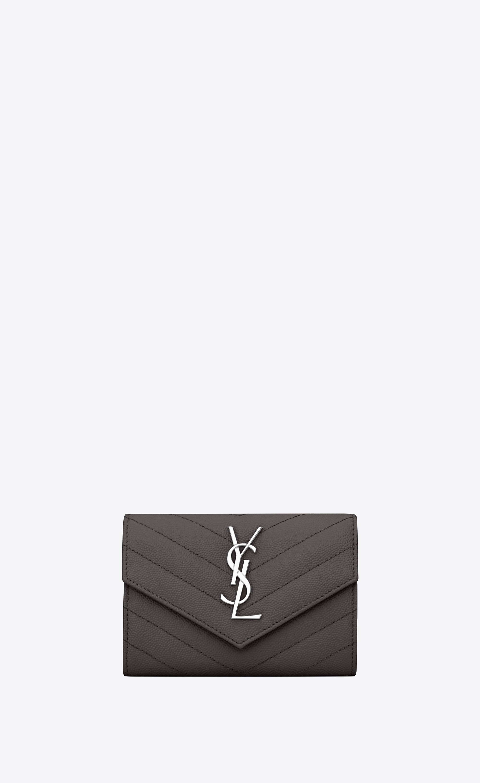 Saint Laurent Monogramme Small Grain de Poudre Envelope Wallet