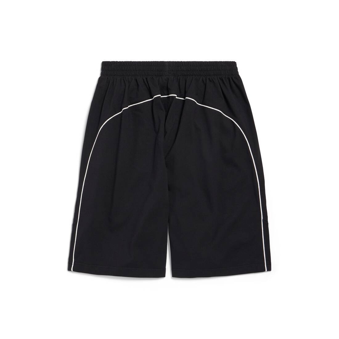 Men's Soccer Baggy Shorts in Black/white - 6
