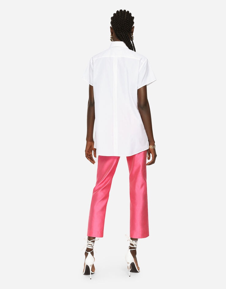 Poplin shirt with shirt front and DG logo - 3