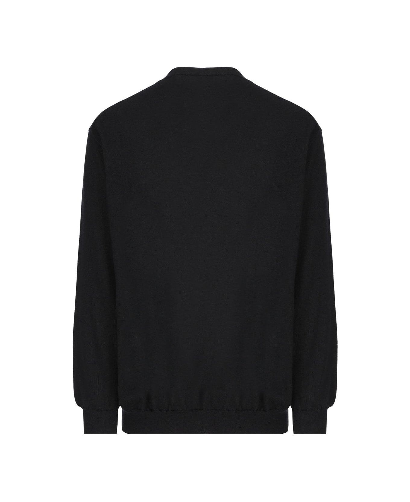 Logo Intarsia Crewneck Knitted Jumper - 2