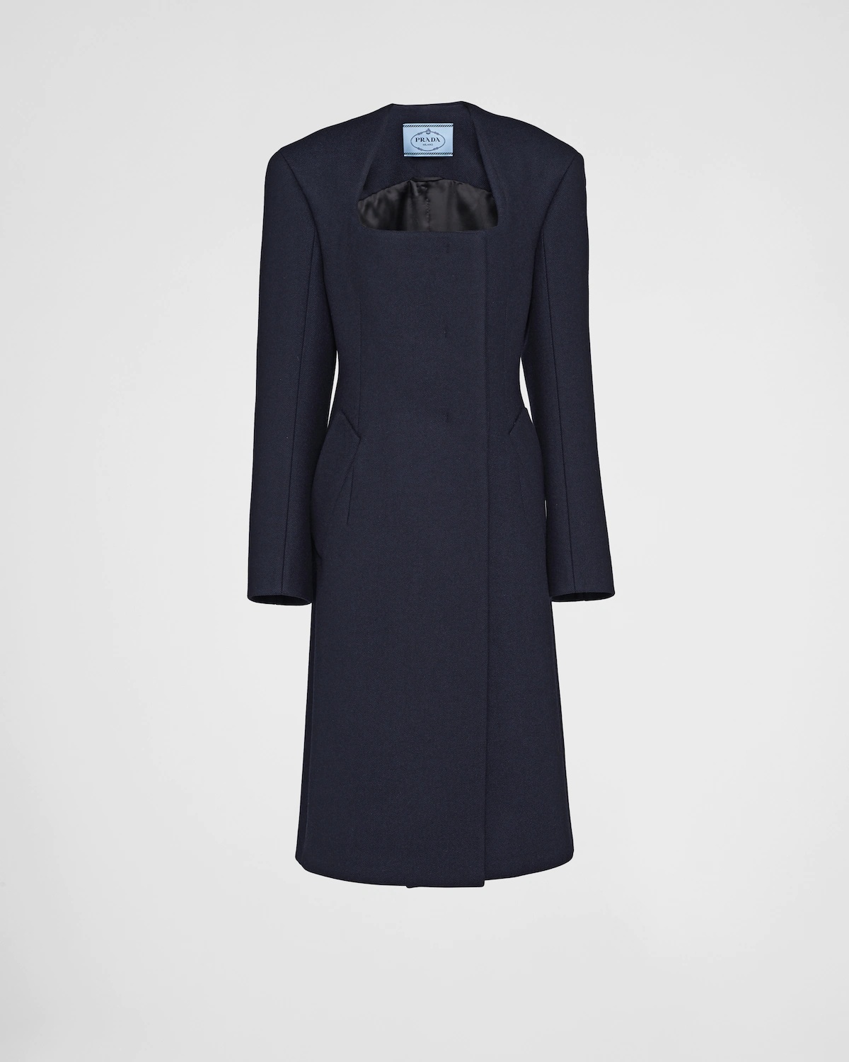 Double-breasted cloth coat - 1