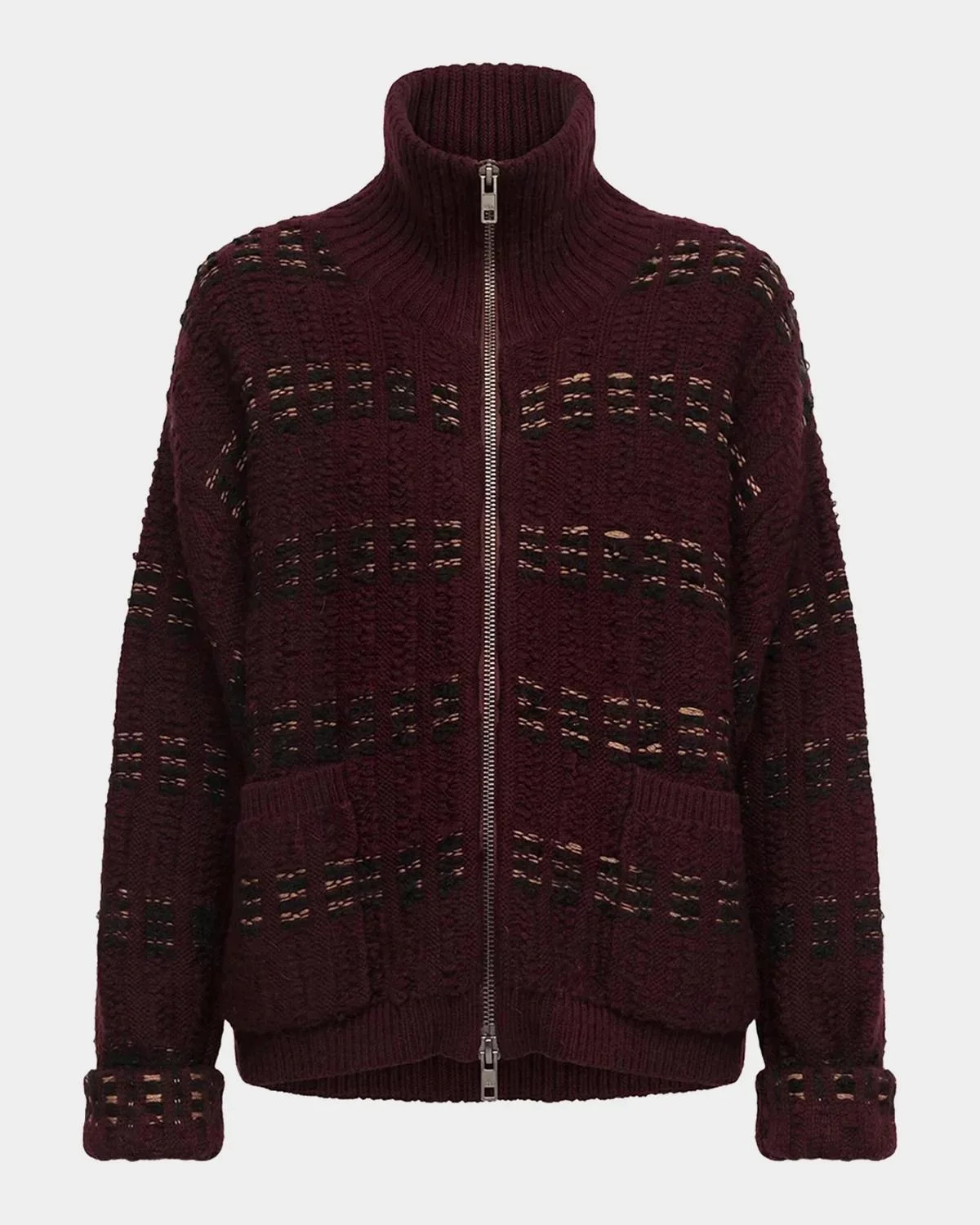 Romina Mixed Stitch Knit Sweater - 1
