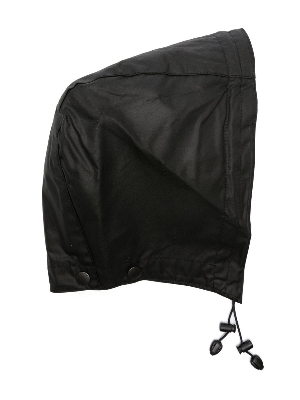 drawstring waxed hood - 1