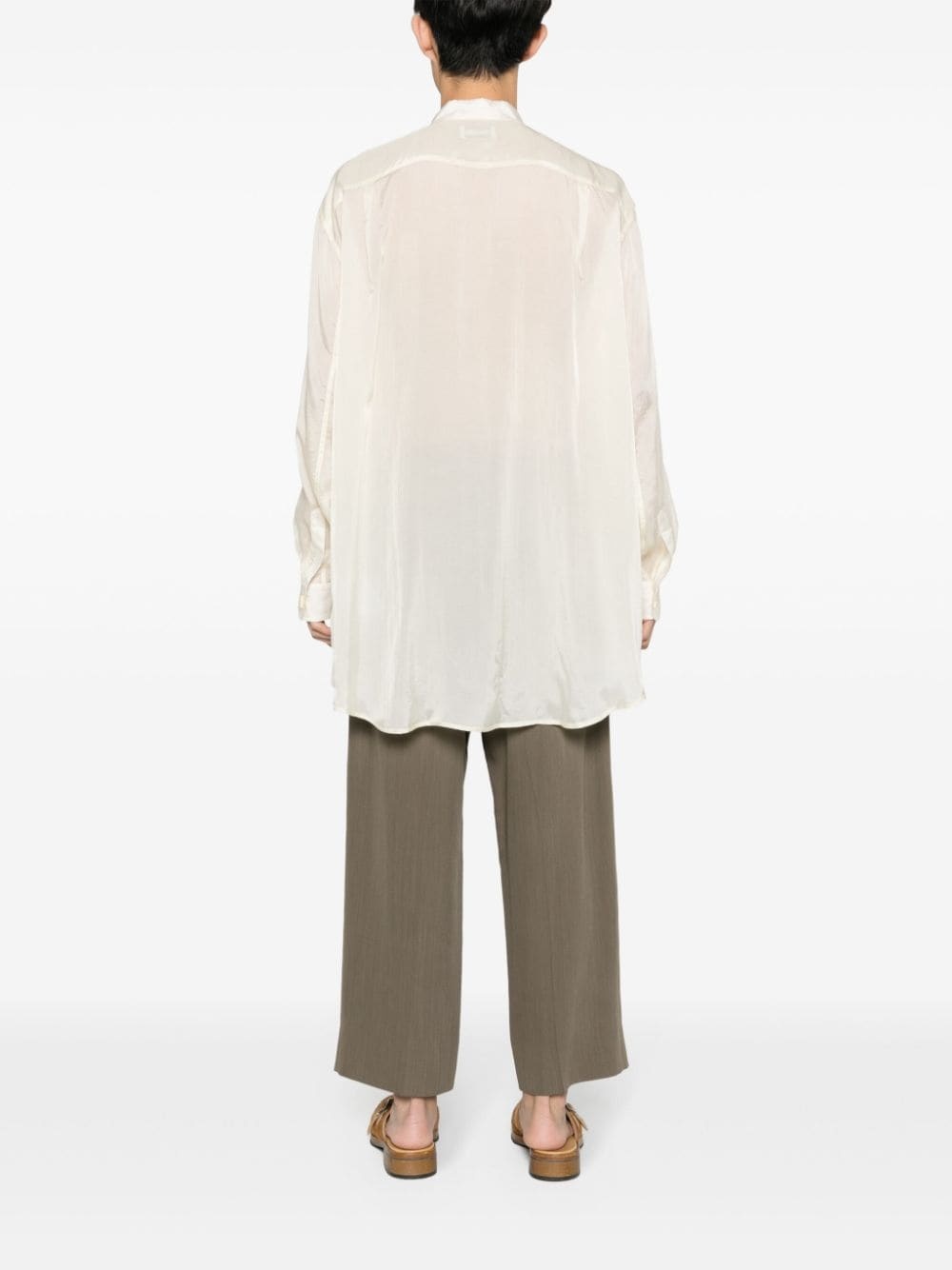 long-sleeves satin shirt - 4