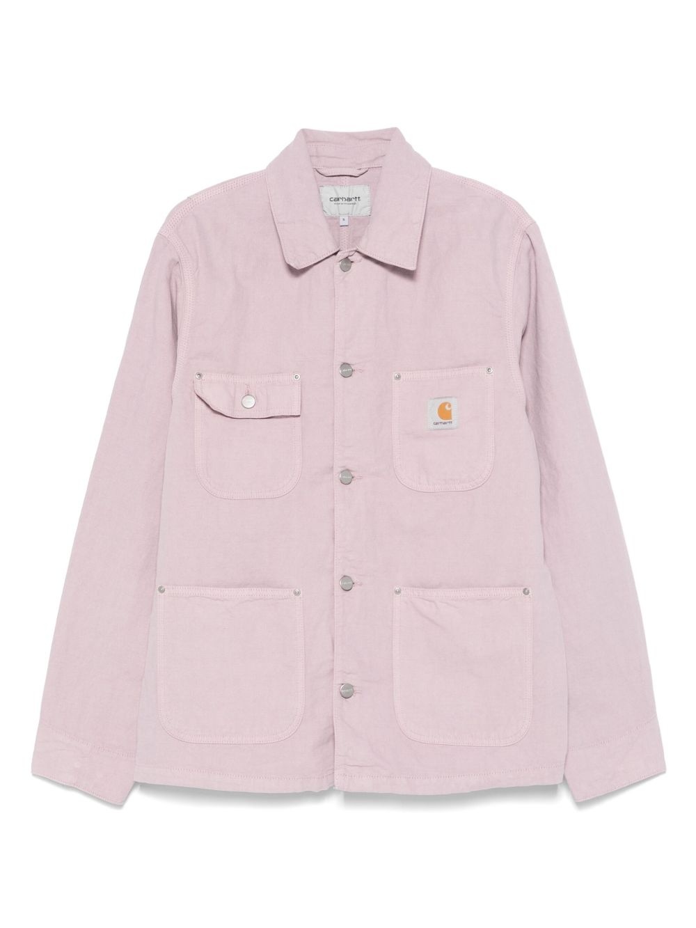 logo-patch denim jacket - 1