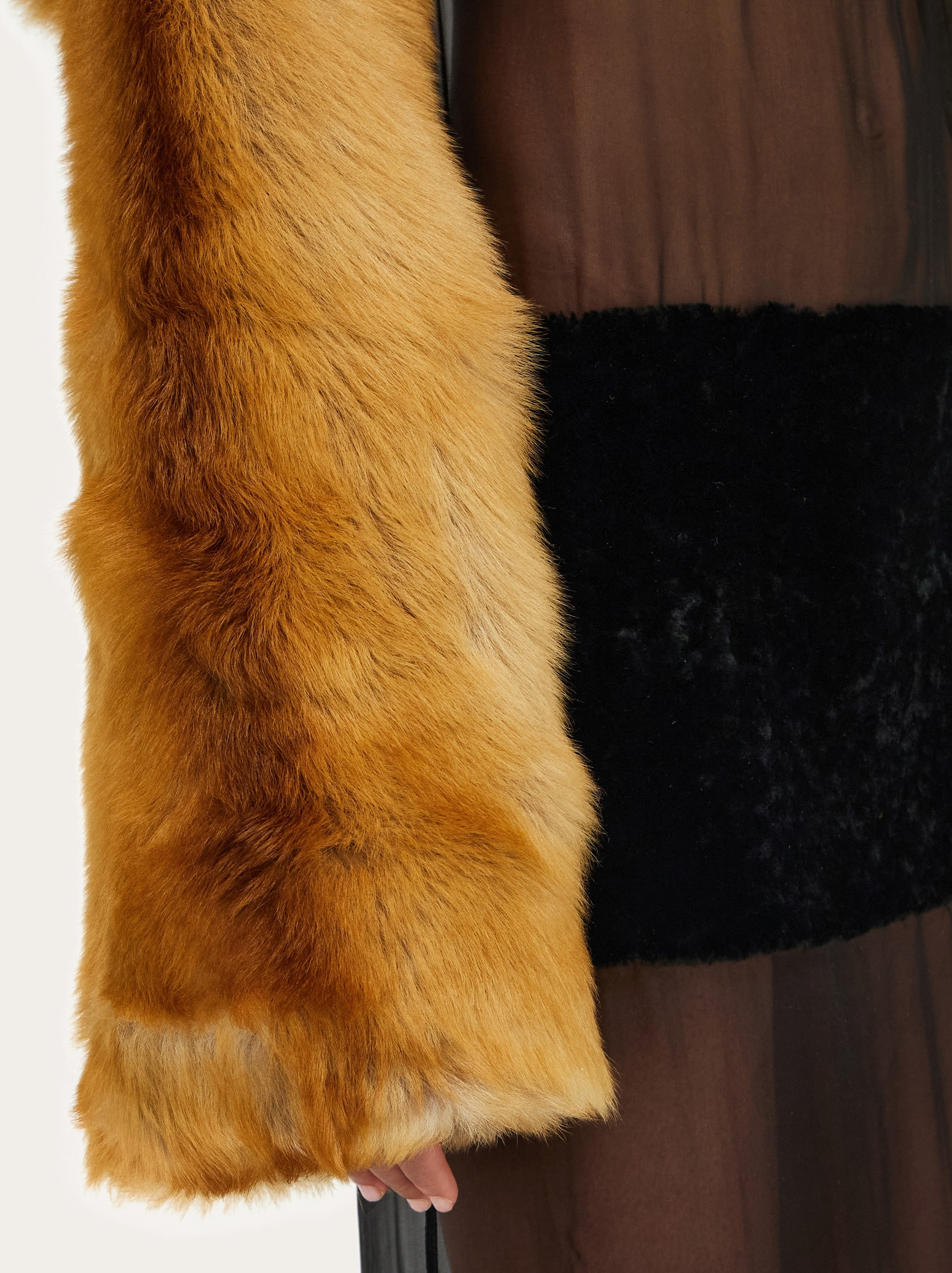 Shearling bolero coat - 6
