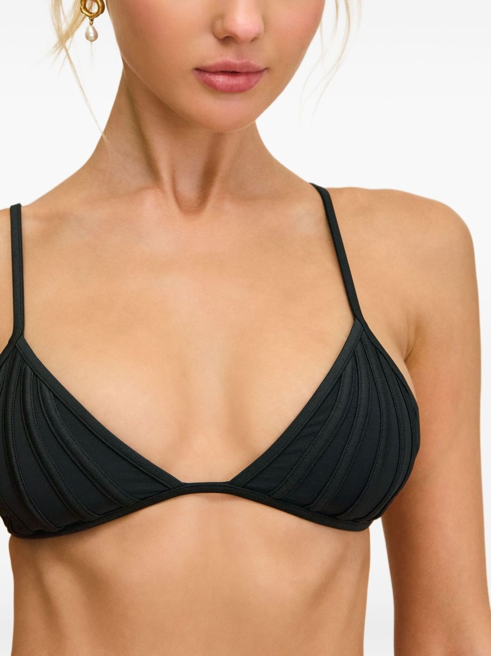 Mina boned triangle bikini top - 5
