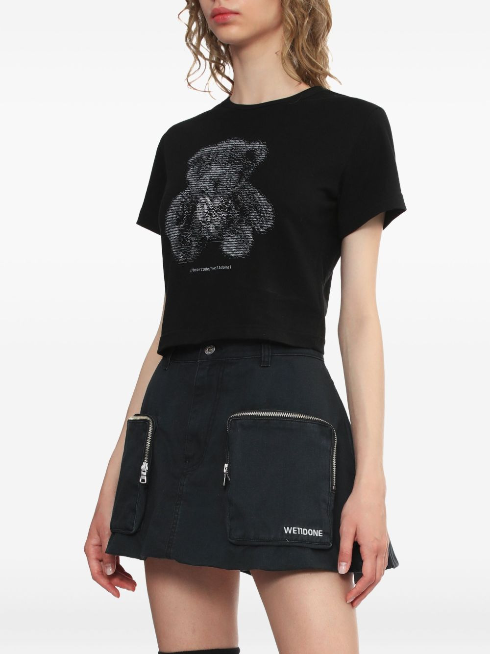 teddy-print T-shirt - 3
