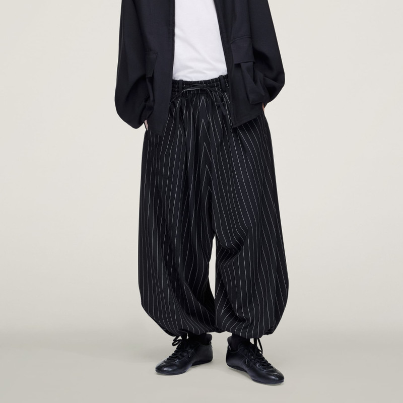 Y-3 REFINED WOOL CROPPED WIDE LEG PANTS 5