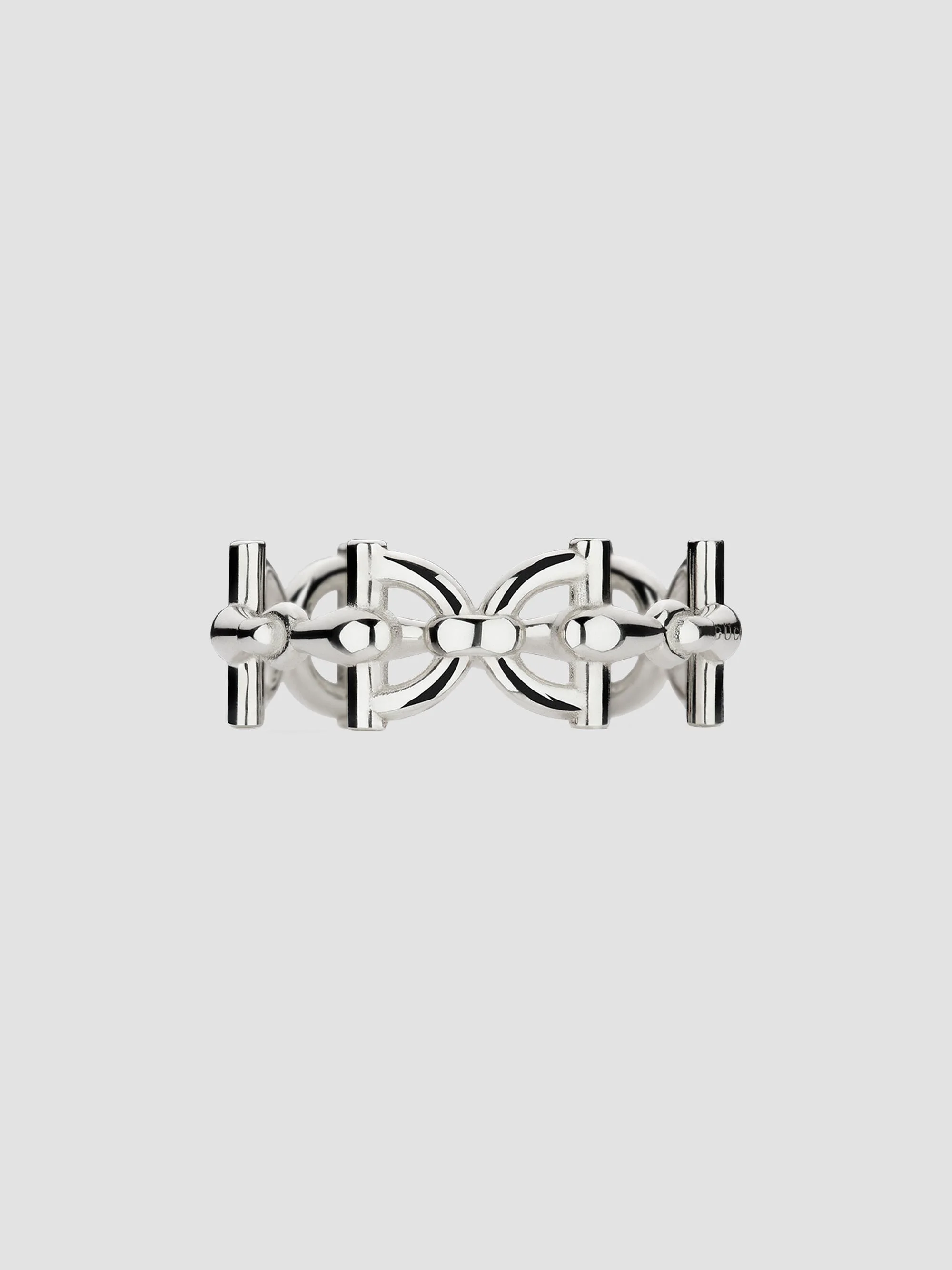 Women's Staffa Sterling Silver Stirrup Ring - Silver - 1