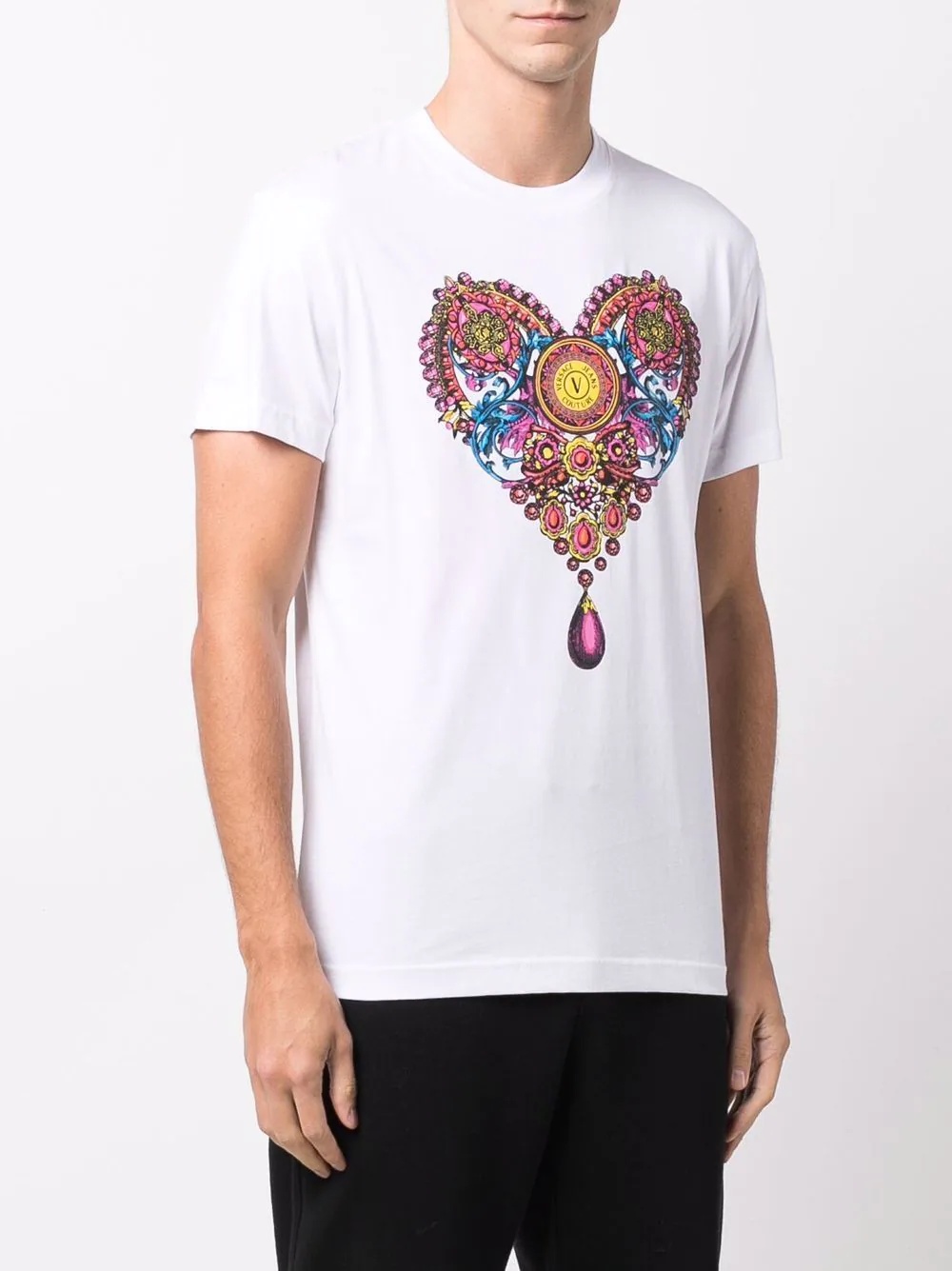 heart-print T-shirt - 3