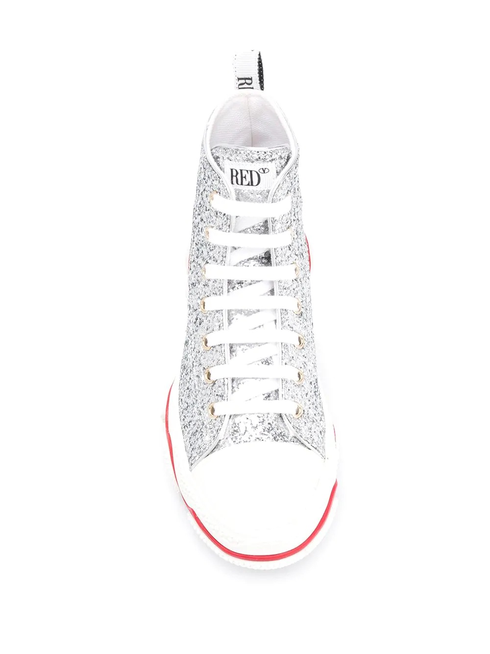 RED(V) Glam Run high-top glitter sneakers - 4