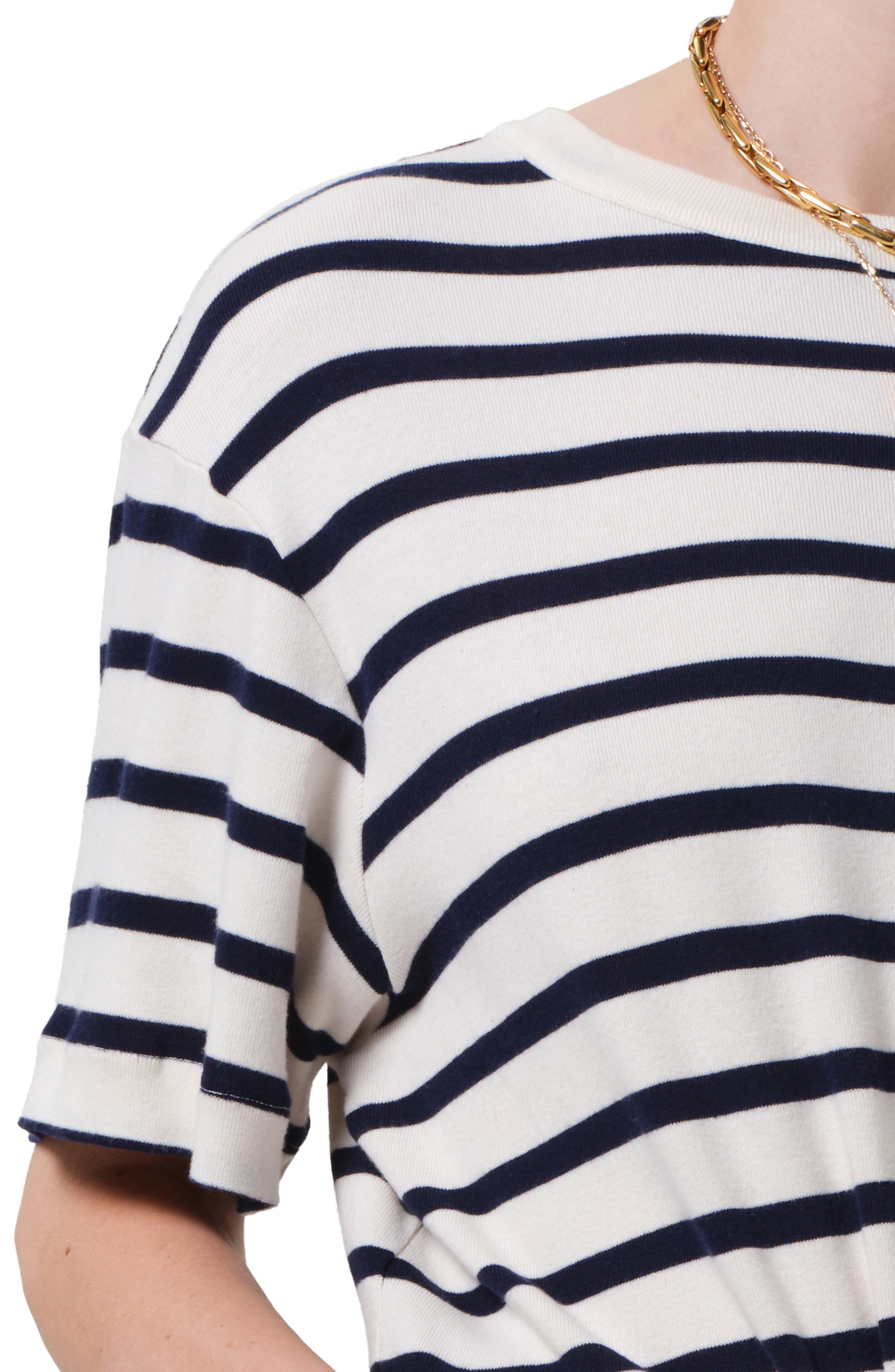 Citizens of Humanity Goldie Stripe Relaxed Fit T-Shirt in Azure Stripe at Nordstrom - 4