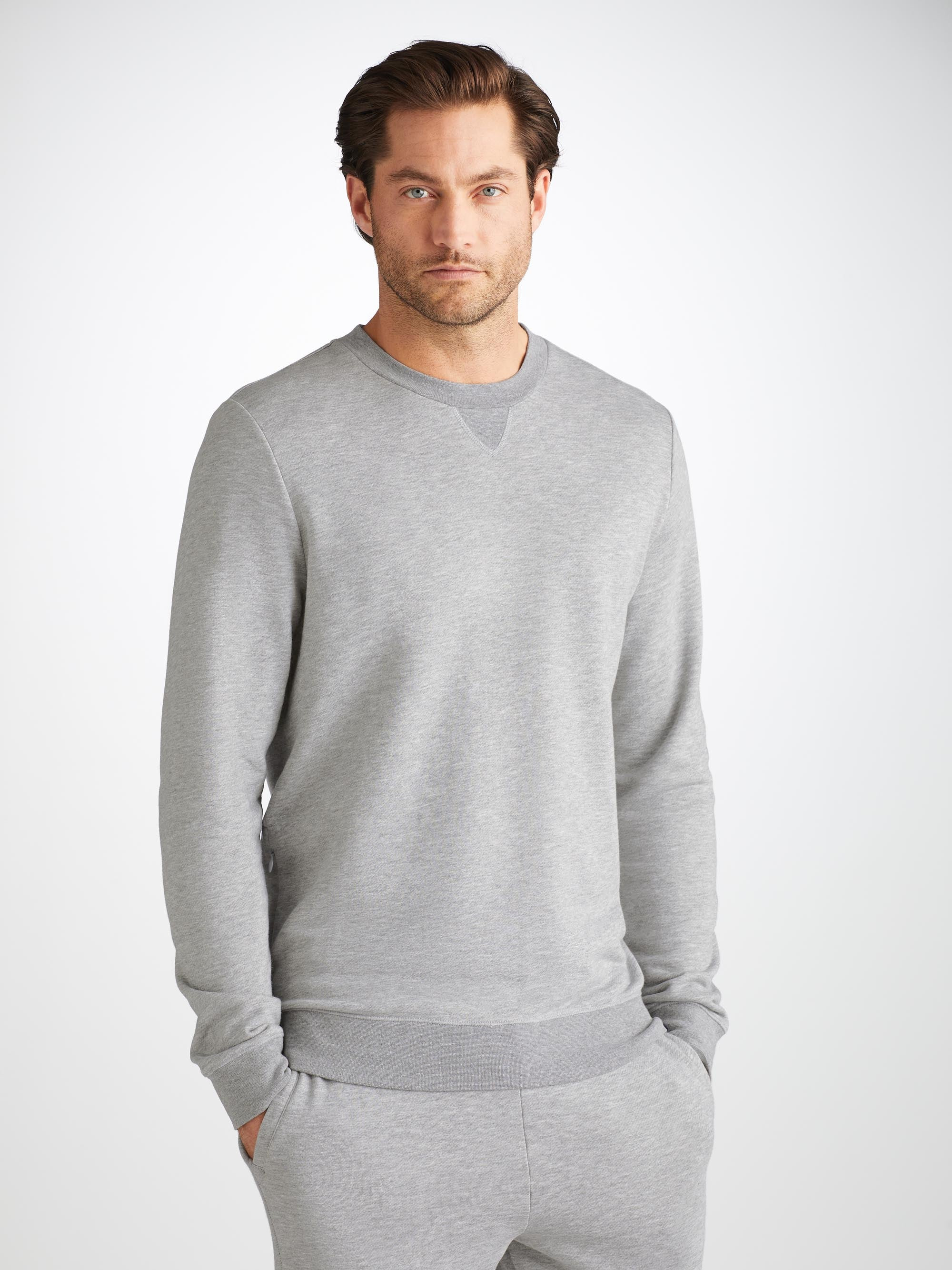 Men's Sweatshirt Quinn Cotton Modal Silver - 8