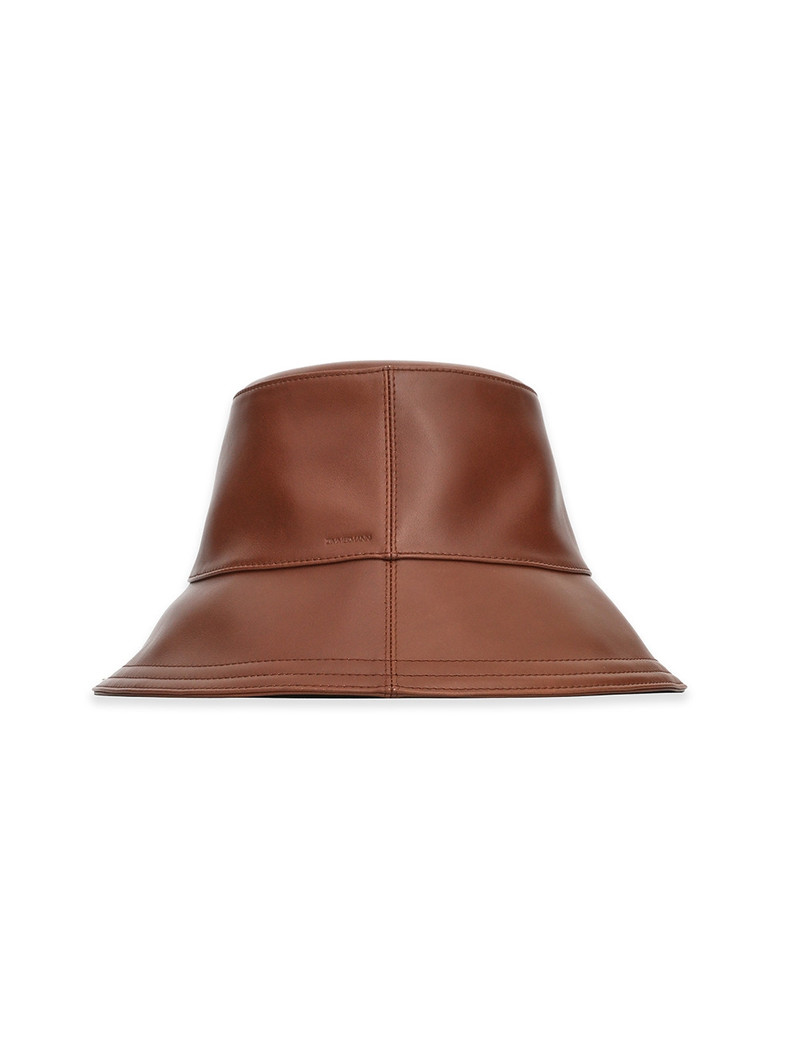 LEATHER BUCKET HAT 3