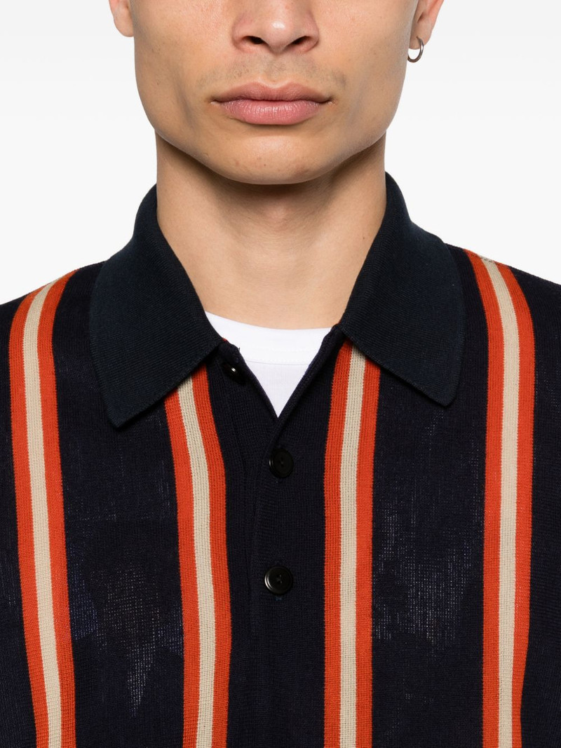 striped long-sleeve polo shirt 5