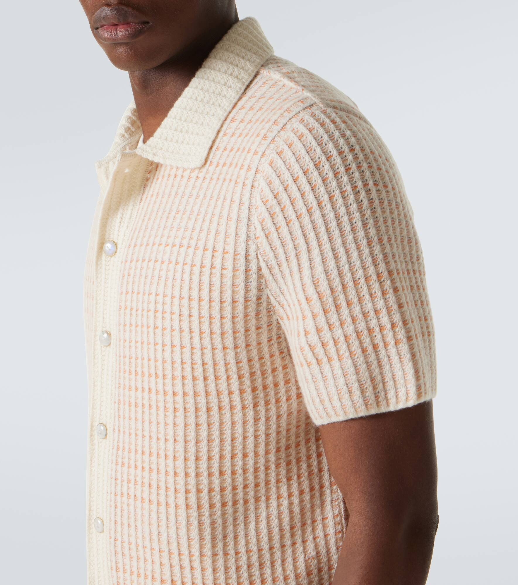 Noble knitted cashmere polo shirt - 5