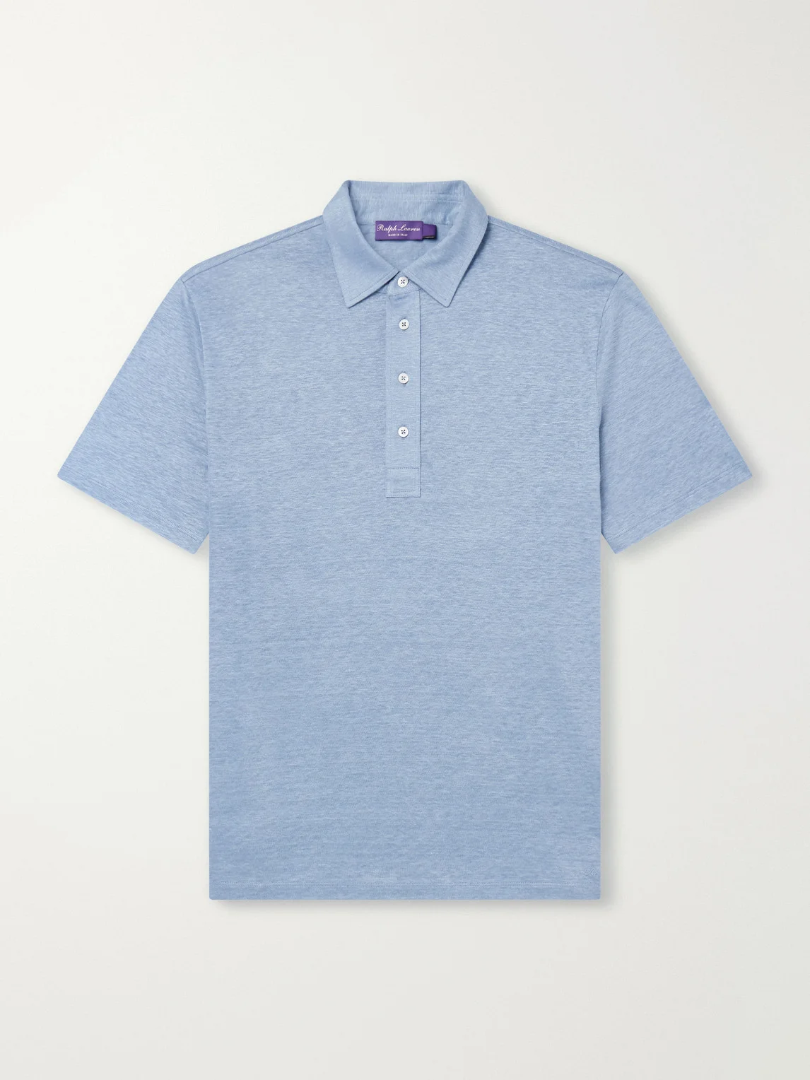 Linen-Jersey Polo Shirt - 1