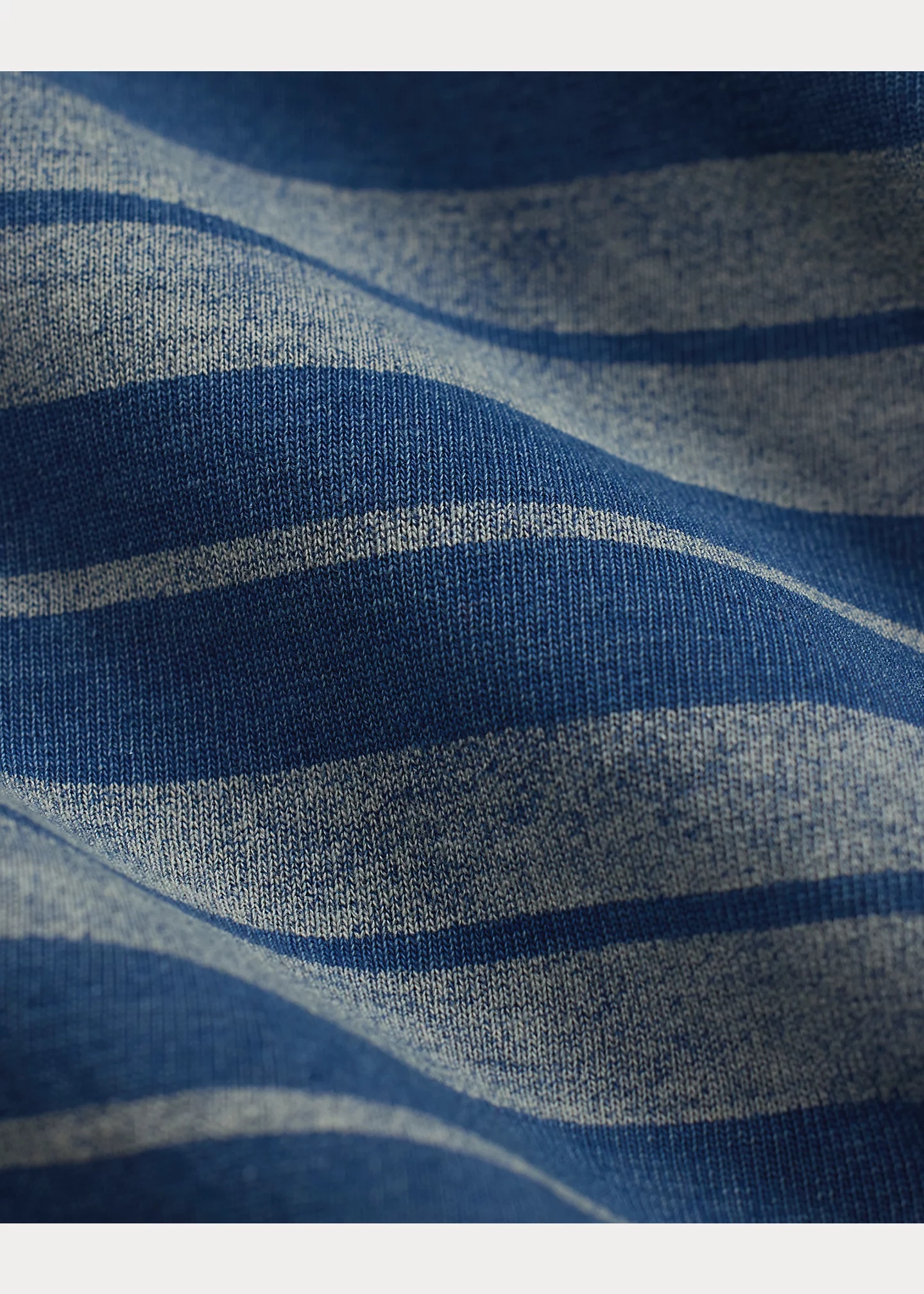 Indigo Striped Jersey Camp Shirt - 4
