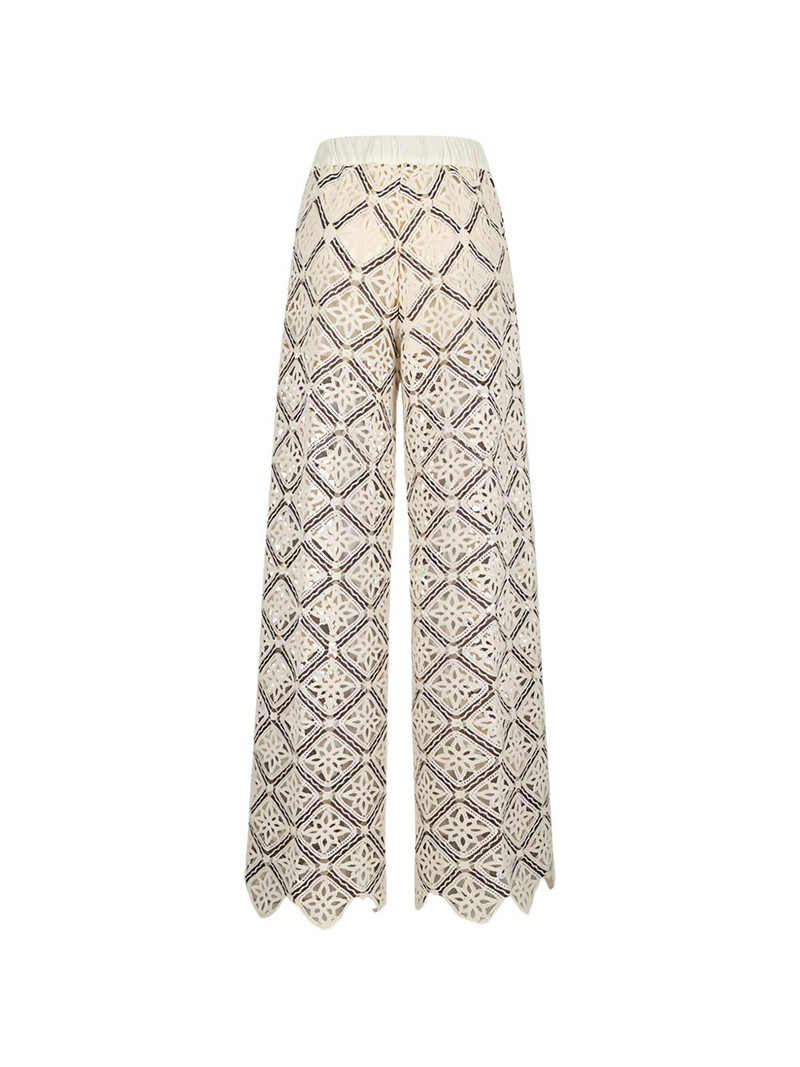 Herno crochet trousers outlook