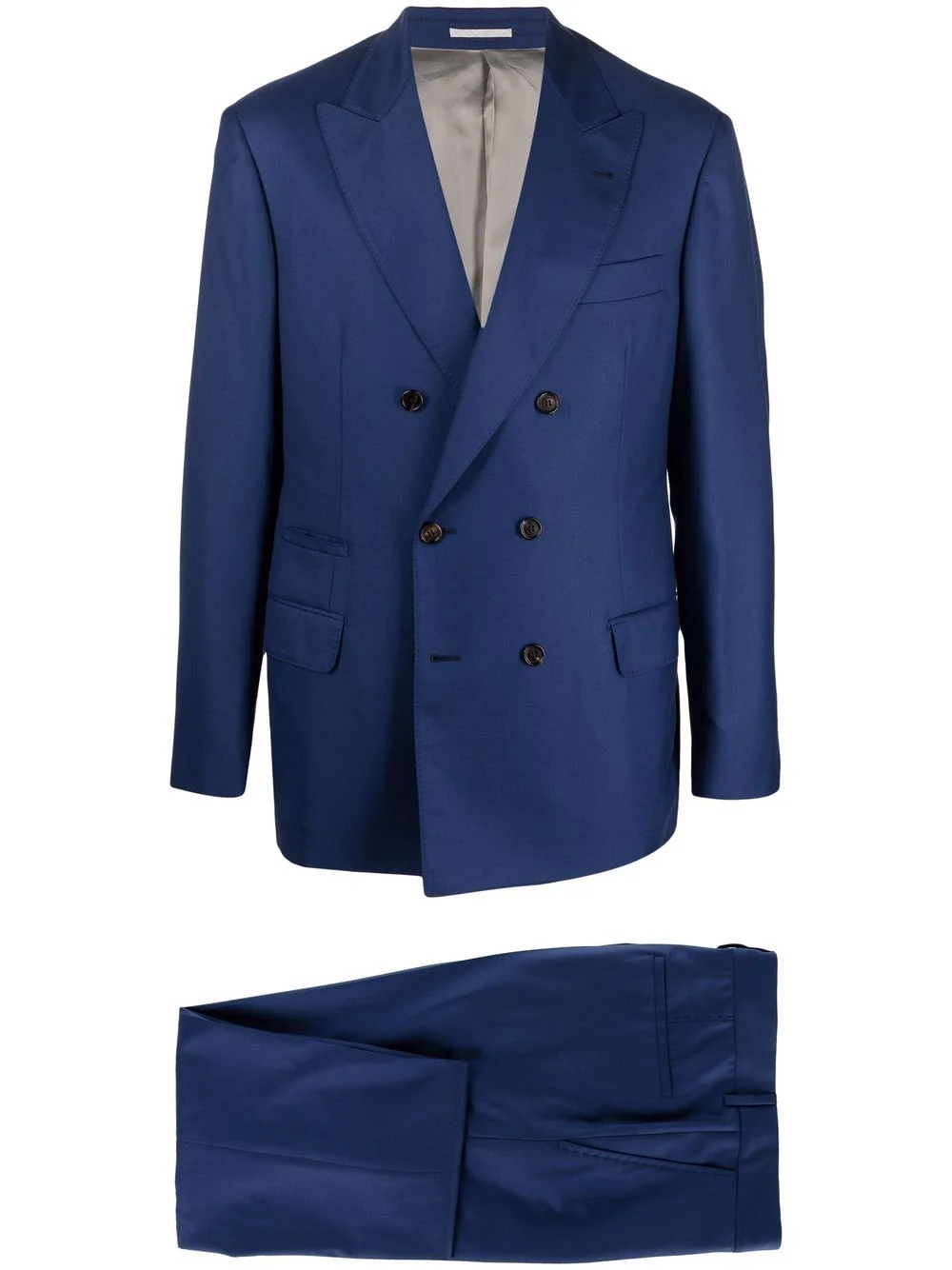 two-piece tailored double-breasted suit - 1