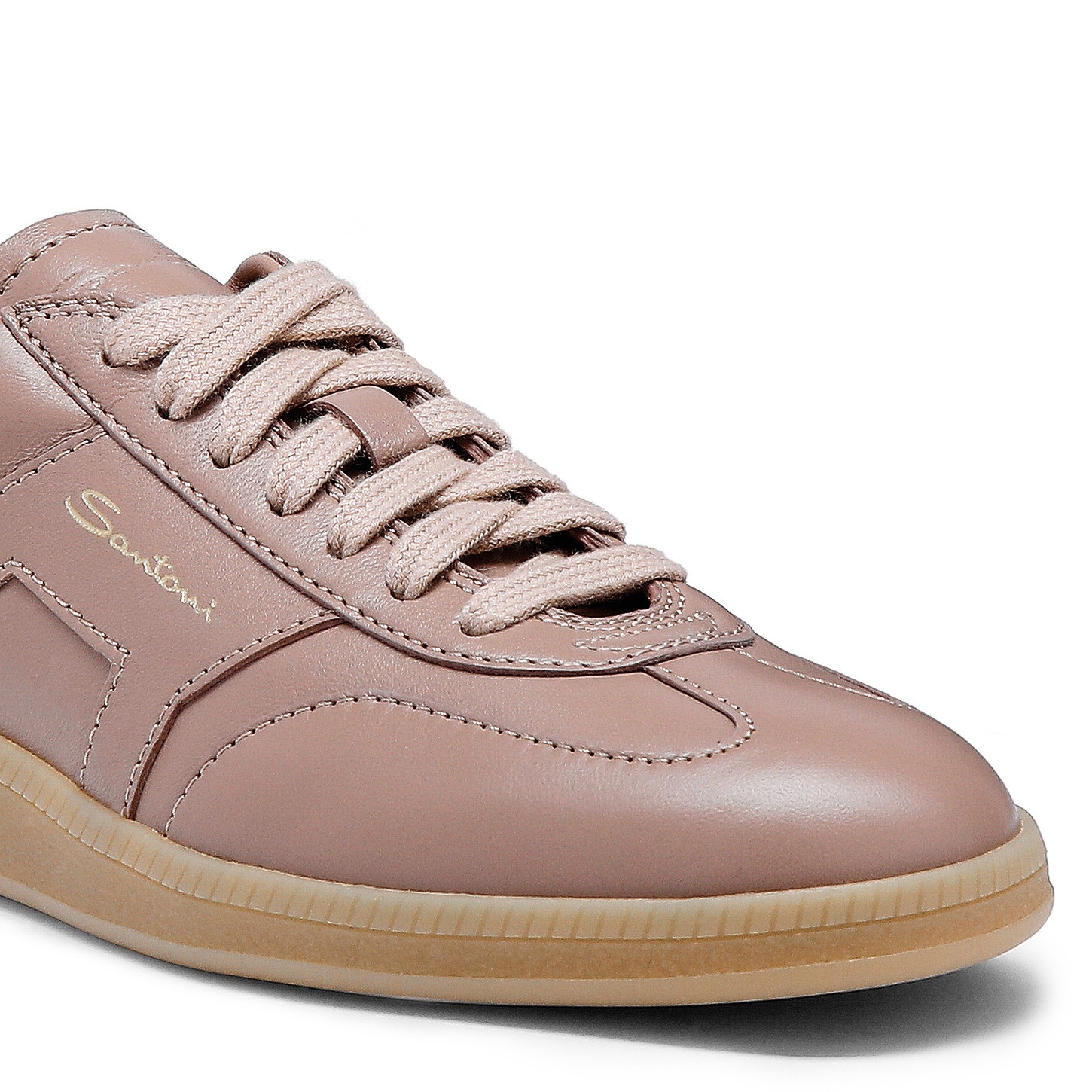 Women's pink tumbled leather DBS Oly sneaker - 6
