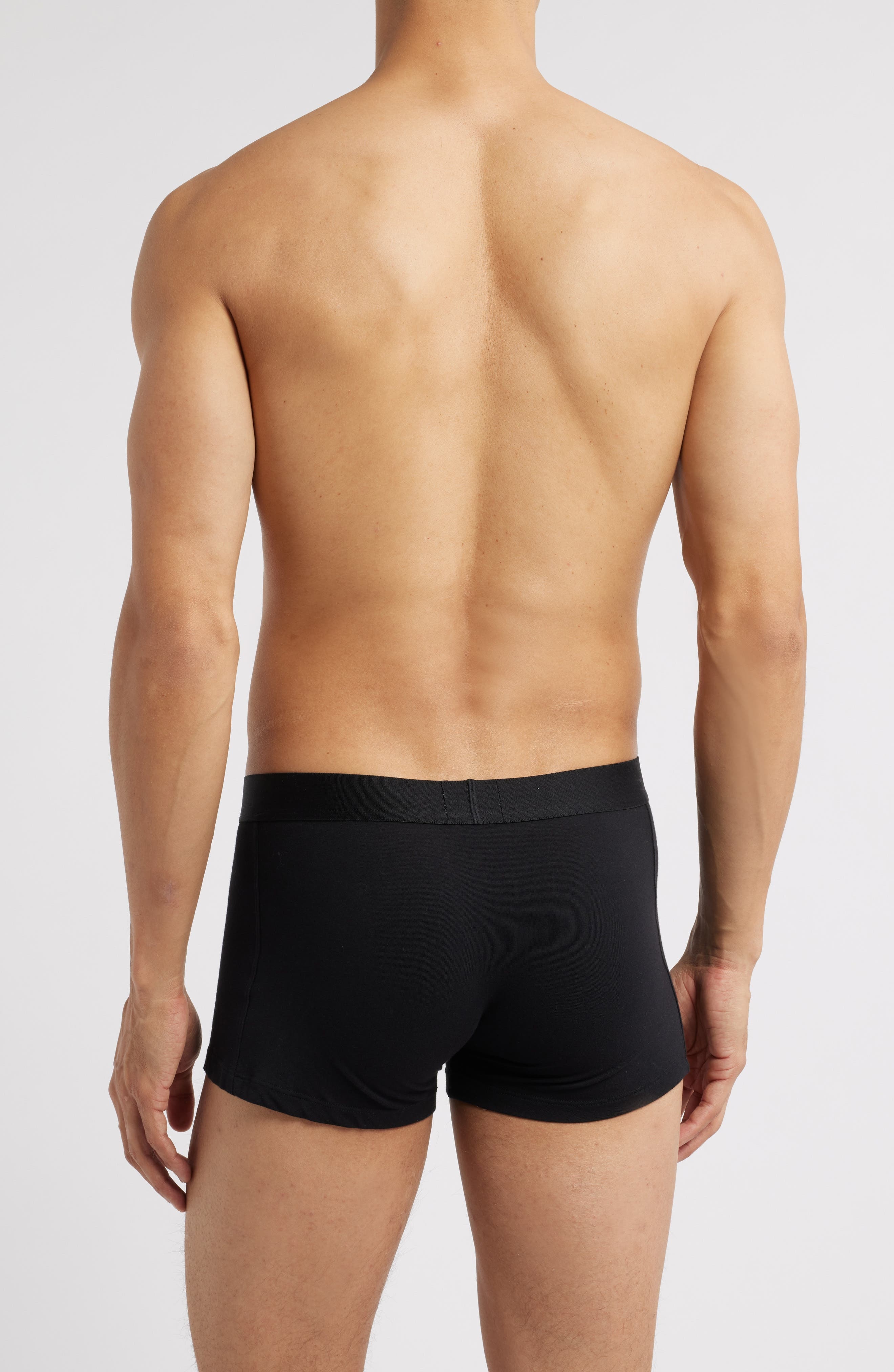 BOSS 3-Pack ONE Stretch Cotton Trunks in White/Grey/Black at Nordstrom - 2