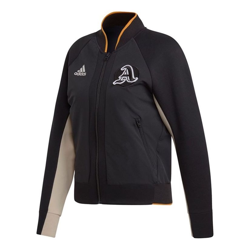 (WMNS) adidas Sports Stylish Long Sleeves Jacket Black EA0422 - 1