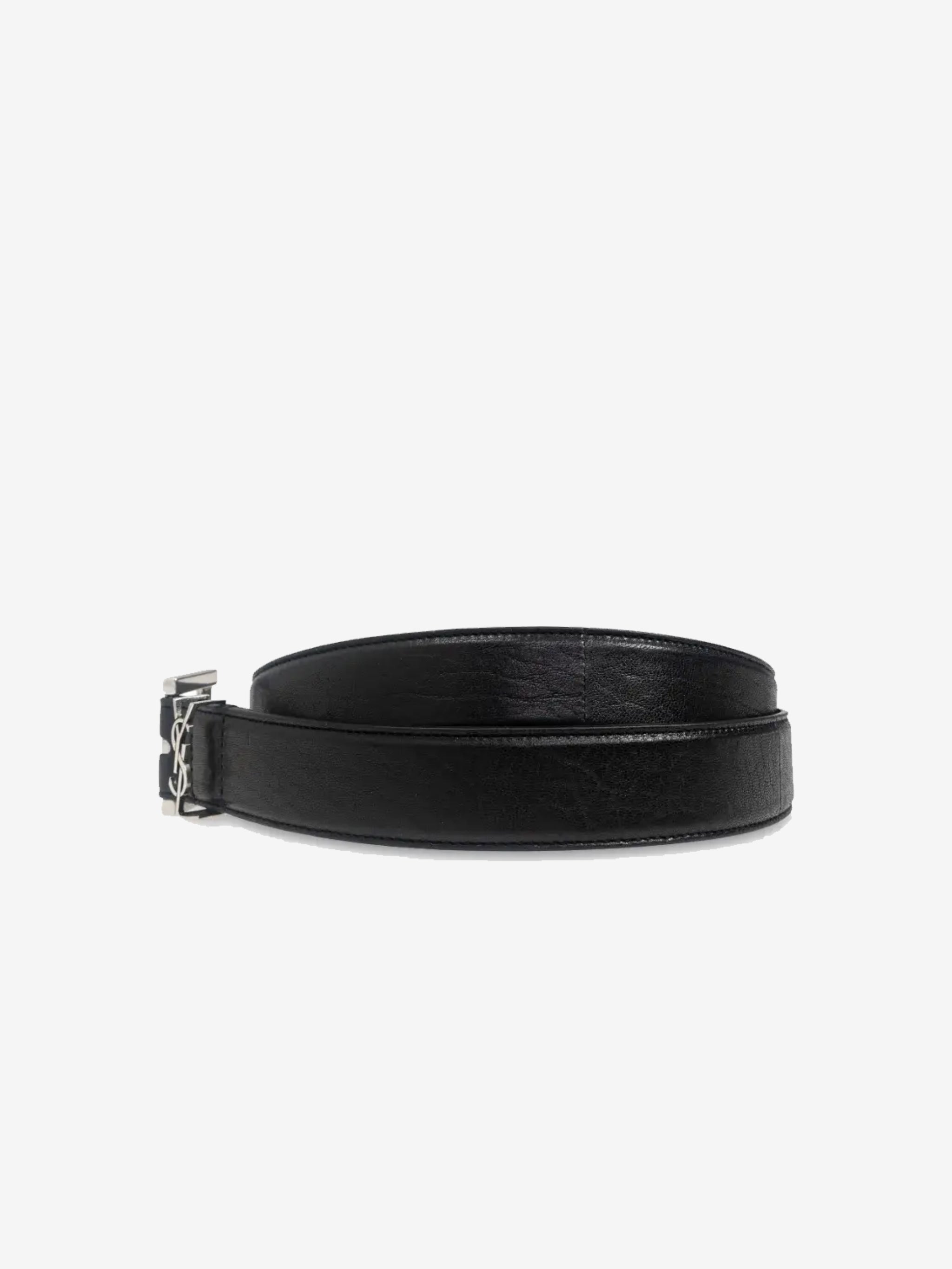 SAINT LAURENT - Men Cassandre Lamb Belt - 3
