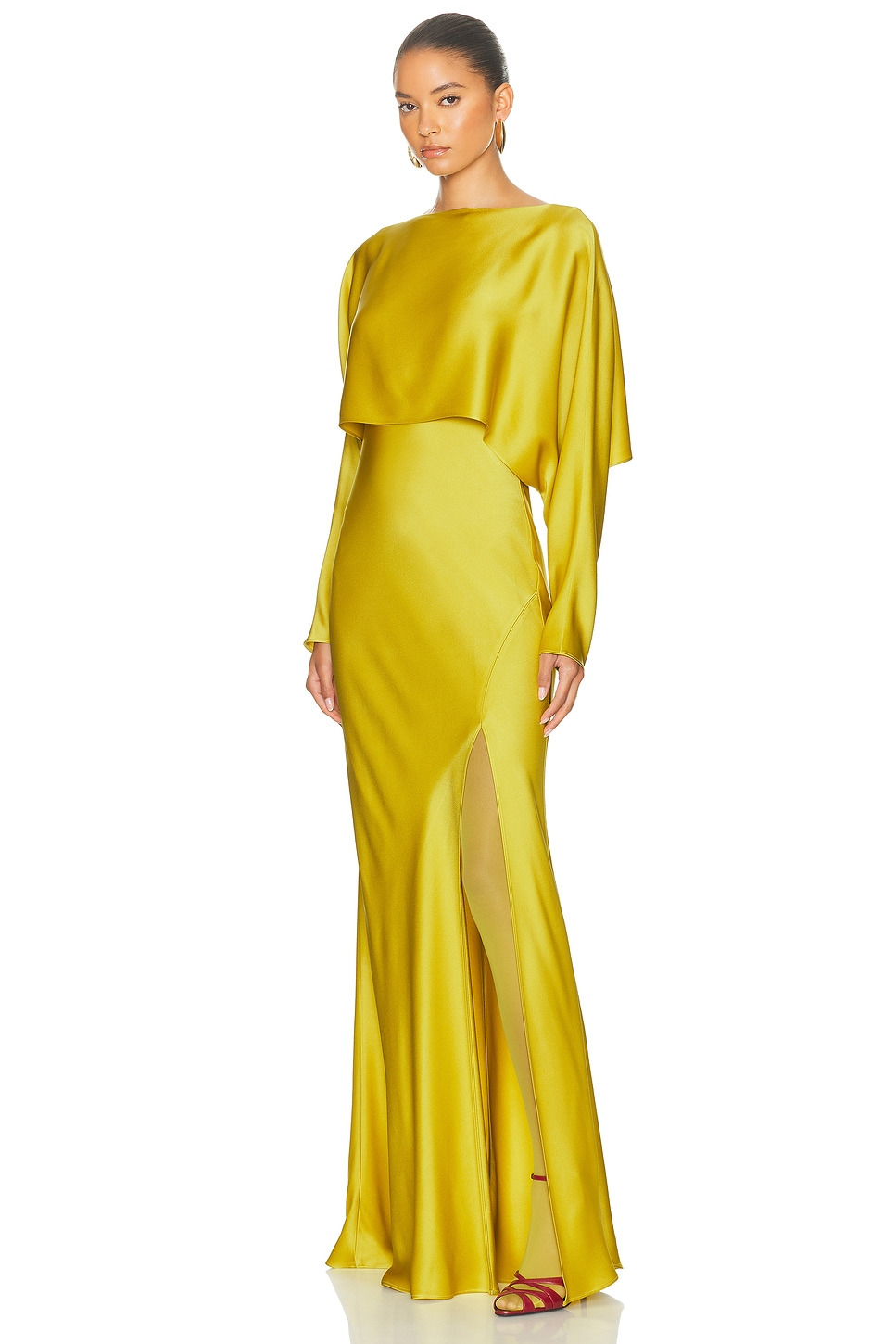 Satin Layered Gown - 2