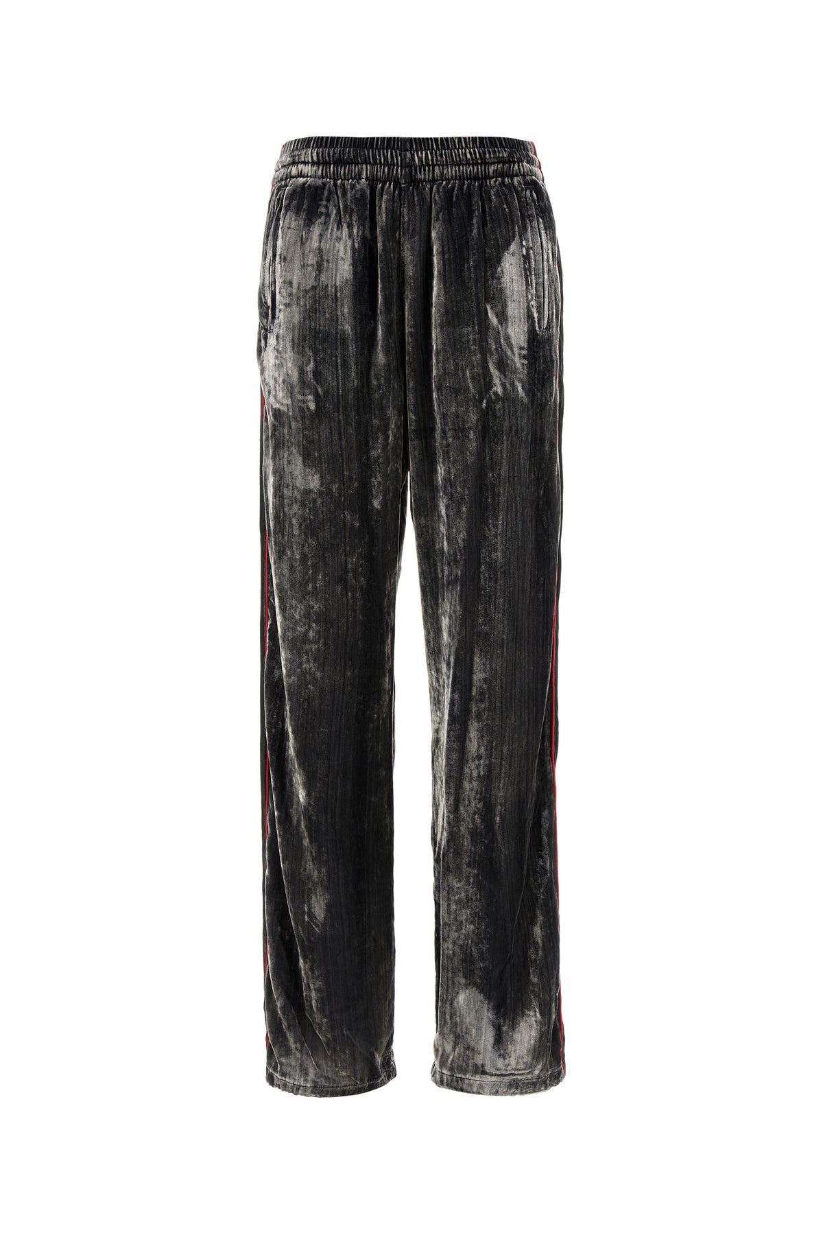 Two-tone velvet joggers - 1