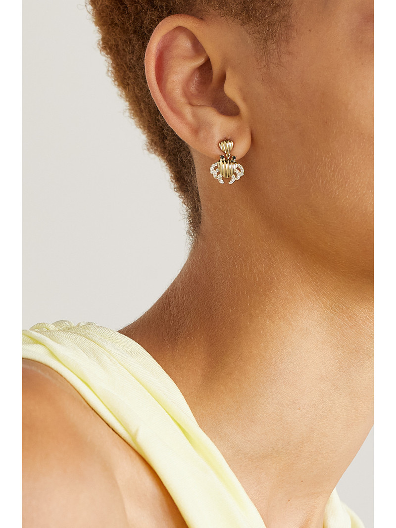 Yvonne Léon 9-karat Gold Diamond Earrings outlook