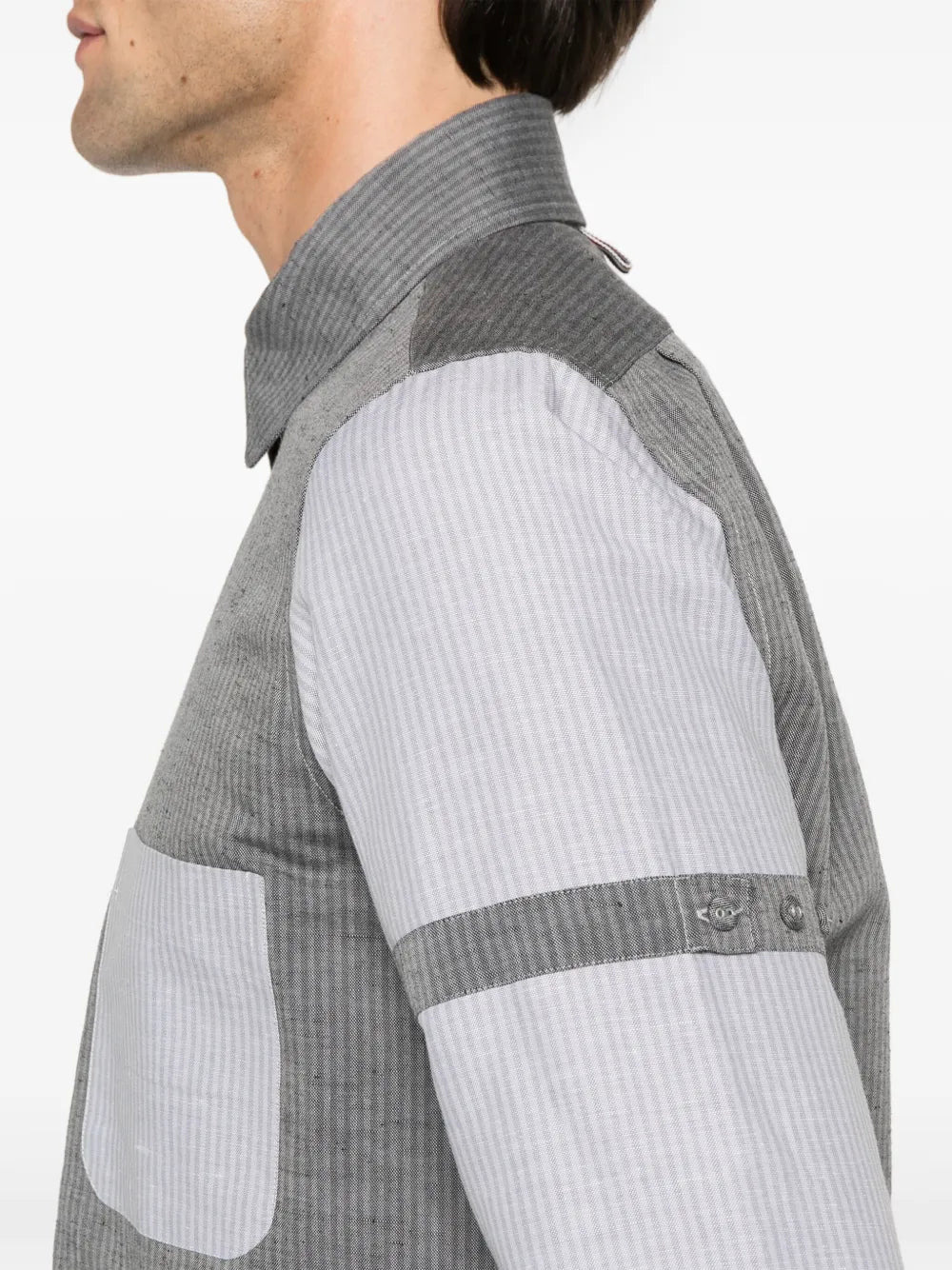 Tonal University Stripe Funmix Armband Shirt Men - 5
