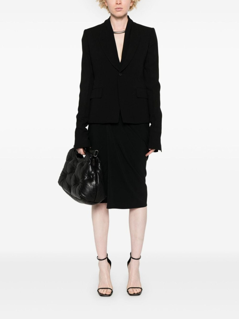 Rick Owens single-breasted virgin wool blazer outlook