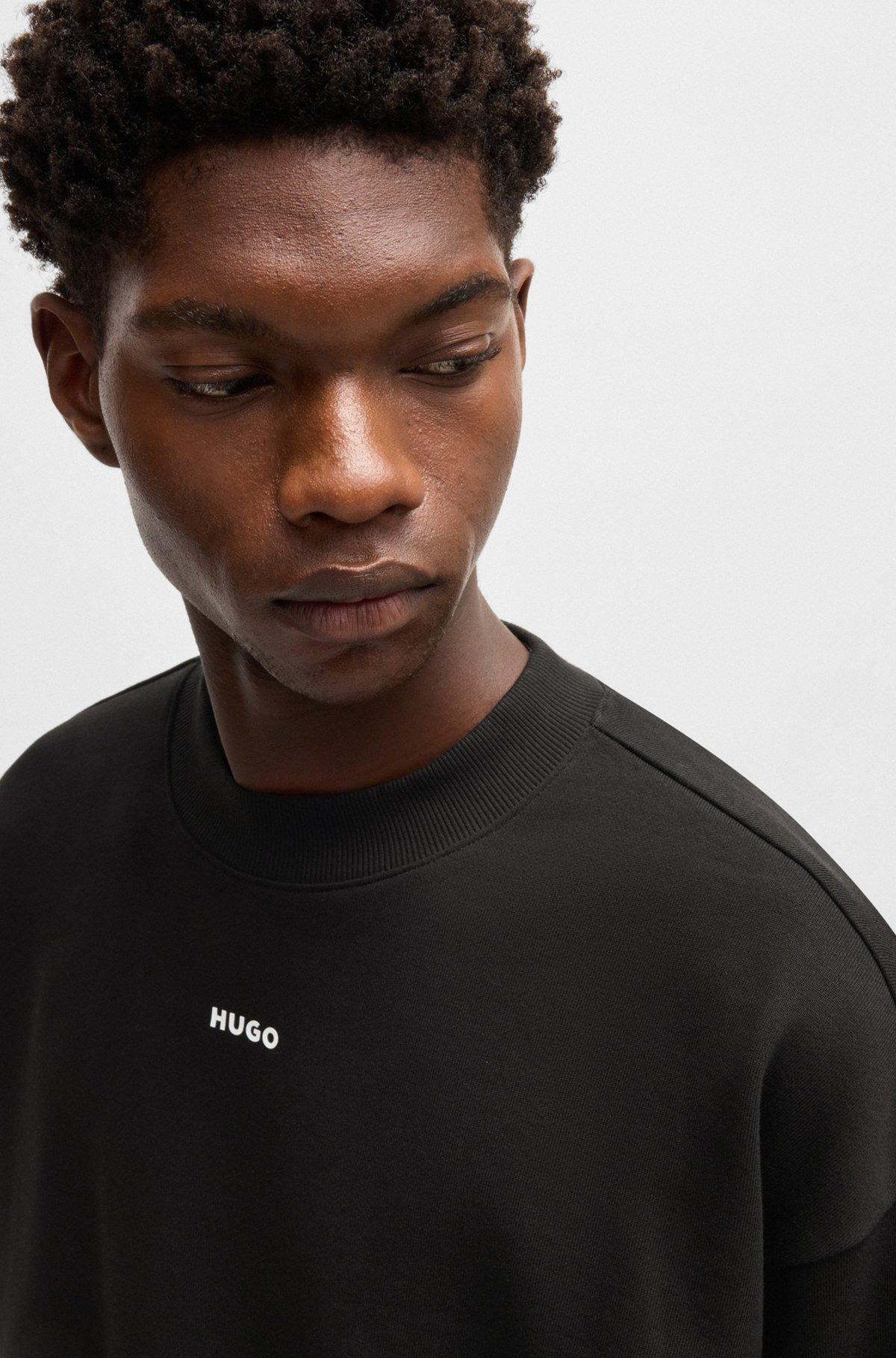 RELAXED-FIT SWEATSHIRT IN COTTON TERRY WITH LOGO PRINT - 3