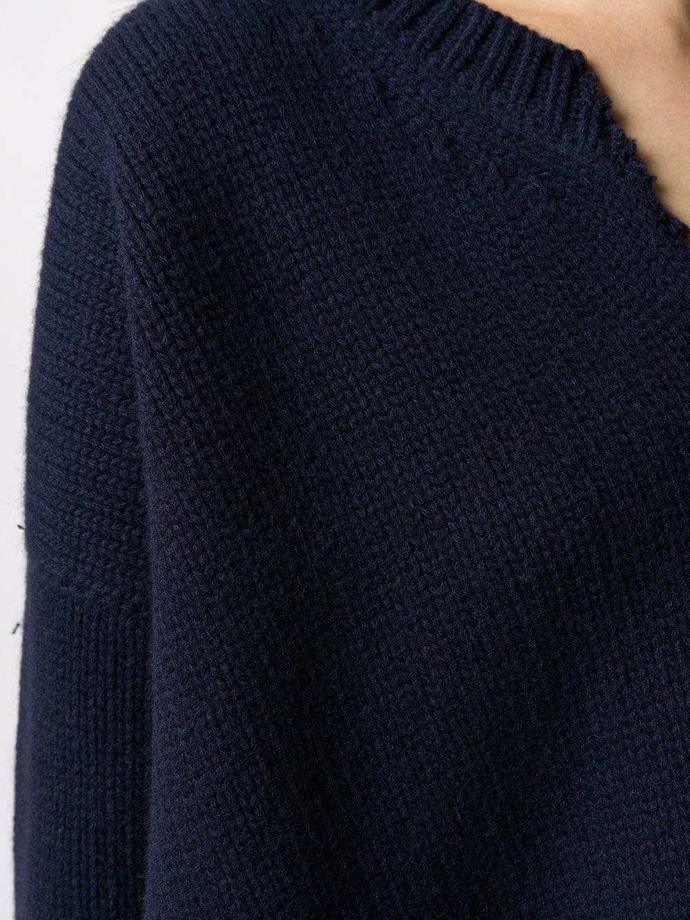 cut-out knitted jumper - 5