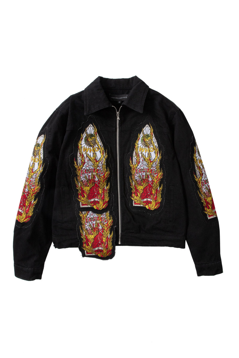 FLAME GLASS TRUCKER JACKET 1